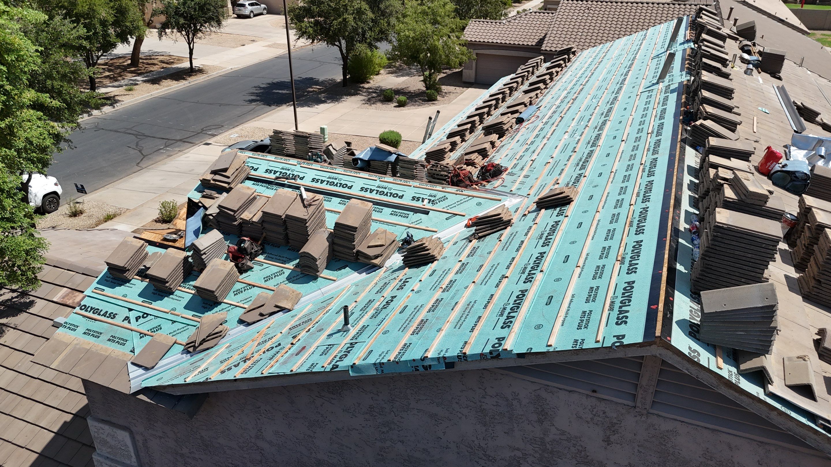 Project in Queen Creek, AZ by Saint Roofing