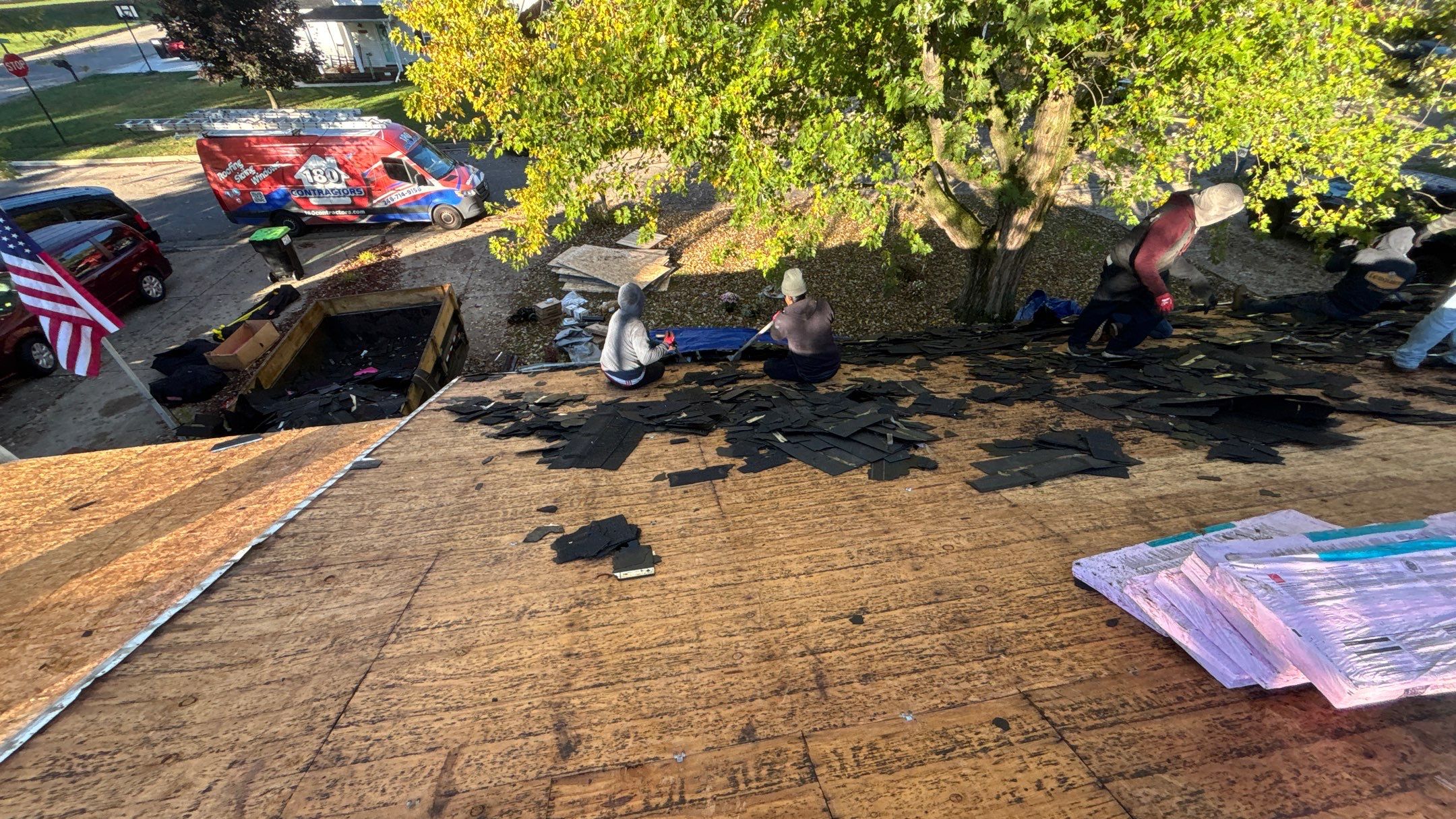 Roof Replacement using Owens Corning Estate Gray by 180 Contractors