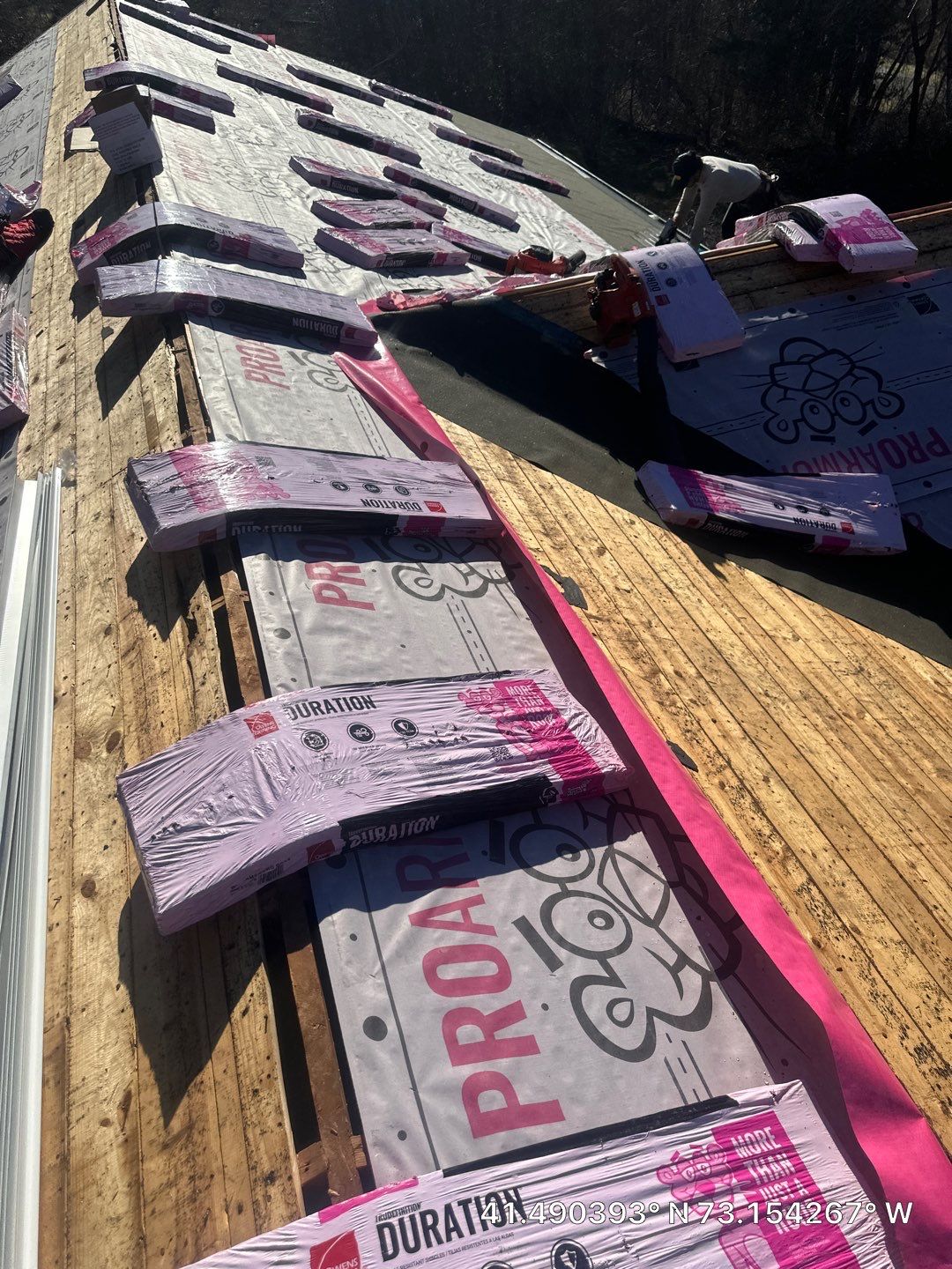 Residential Roofing Installation using Owens Corning TruDefinition - Williamsburg Gray by A Plus Exterior