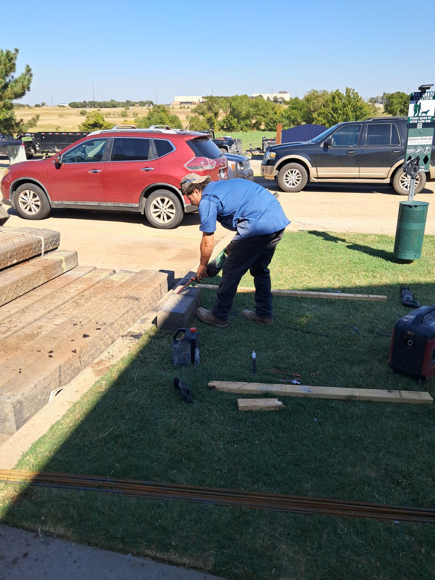 Landscape and concrete work by Clays Services Inc