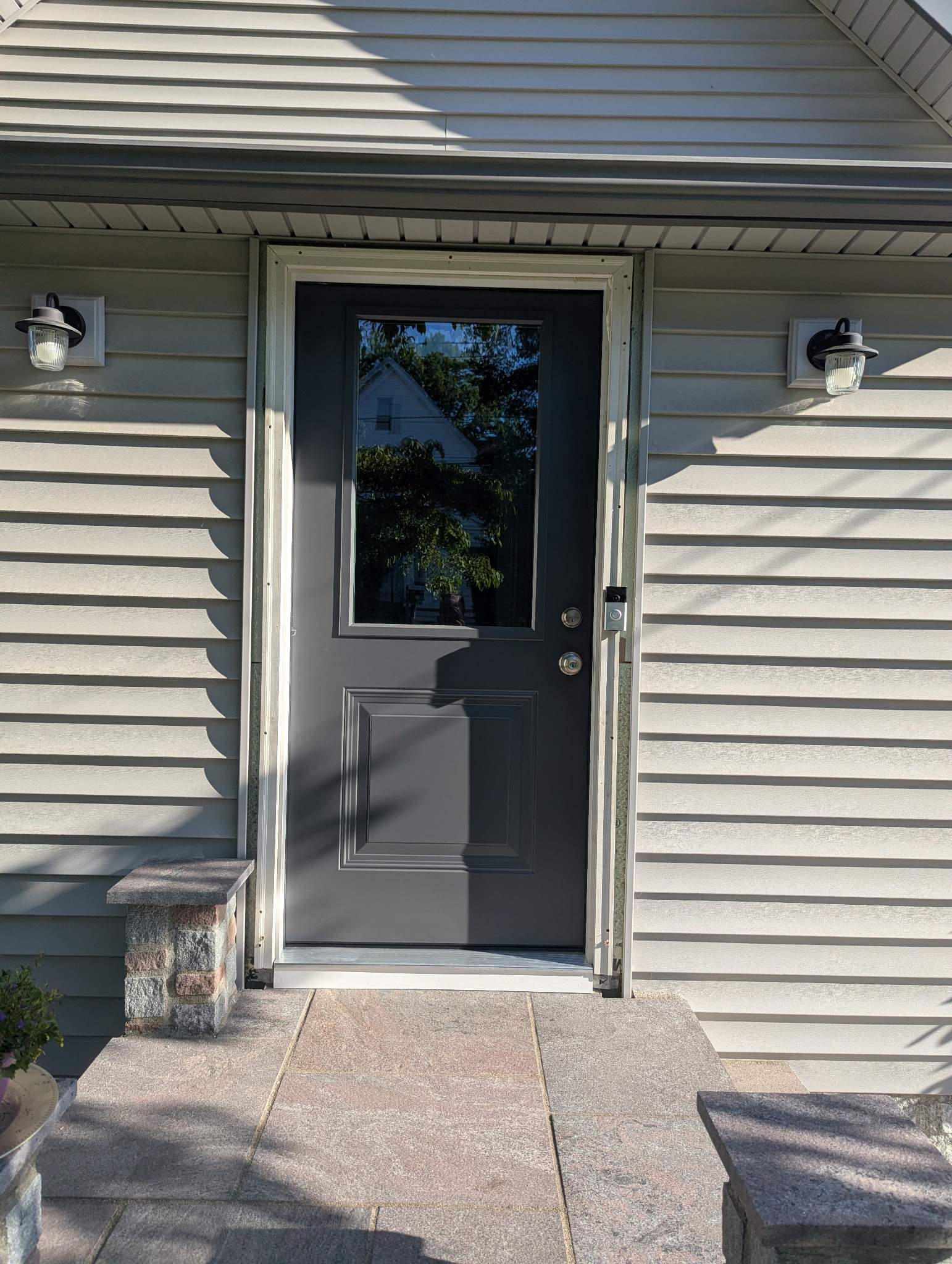 Entry Door and Storm Door Installation Using ProVia Entry Door and ProVia Storm Door by DiGiorgi Roofing and Siding Inc