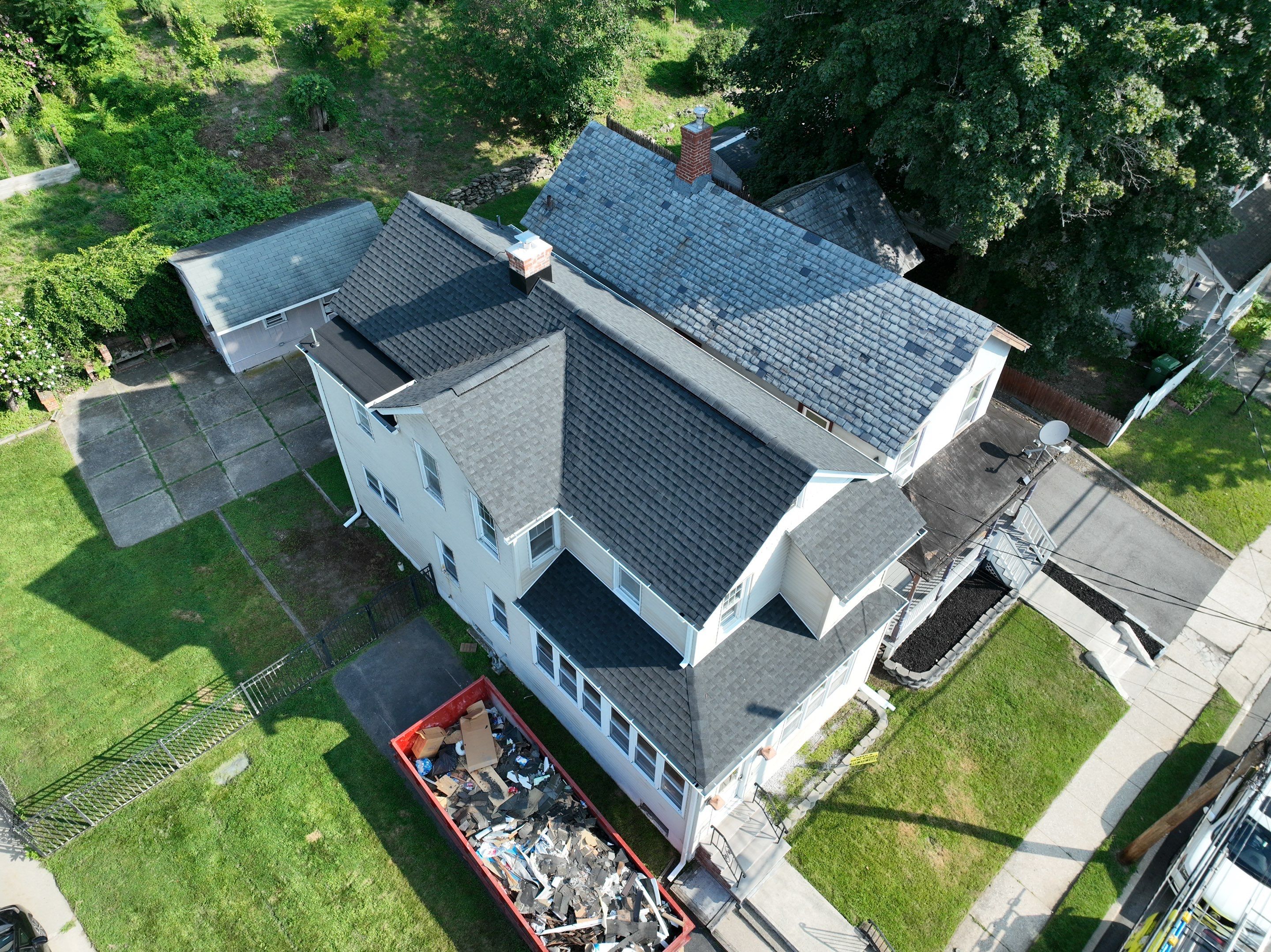 Newton Roof Replacement Featuring GAF Timberline Shingles and New Windows by REVIXPRO 