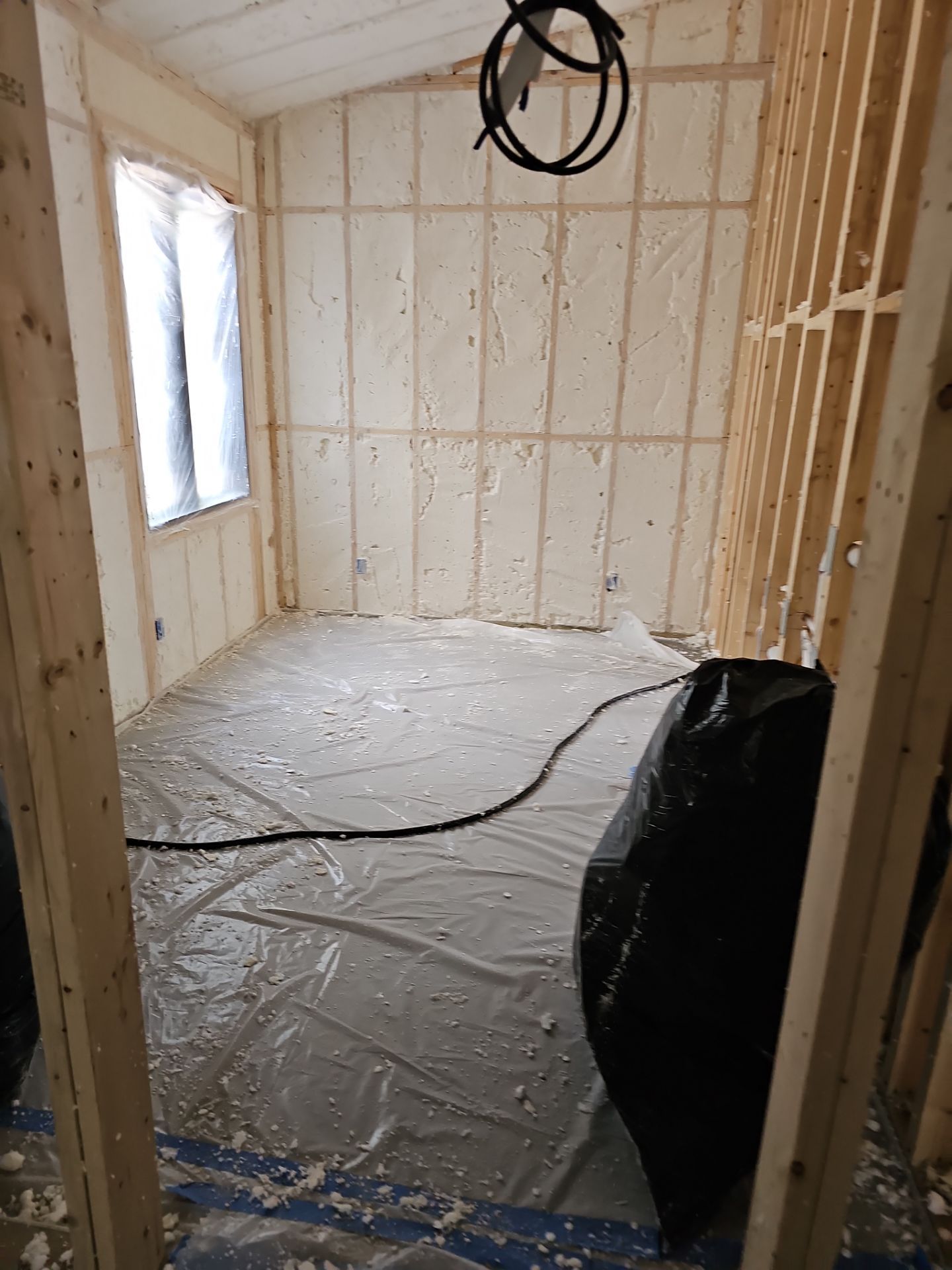 Spray Foam Insulation using open cell spray foam by NYS Foam & Energy