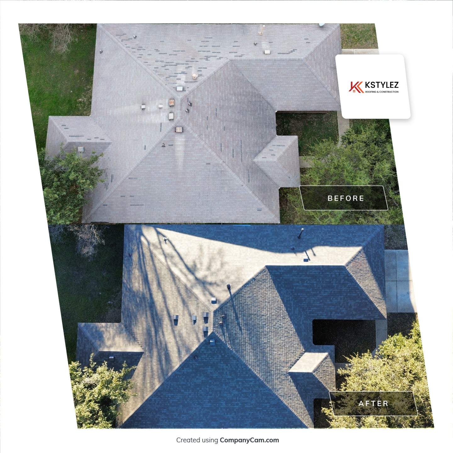 Roof Replacement in Round Rock, TX | Owens Corning Oakridge Shingles by Kstylez Roofing & Construction