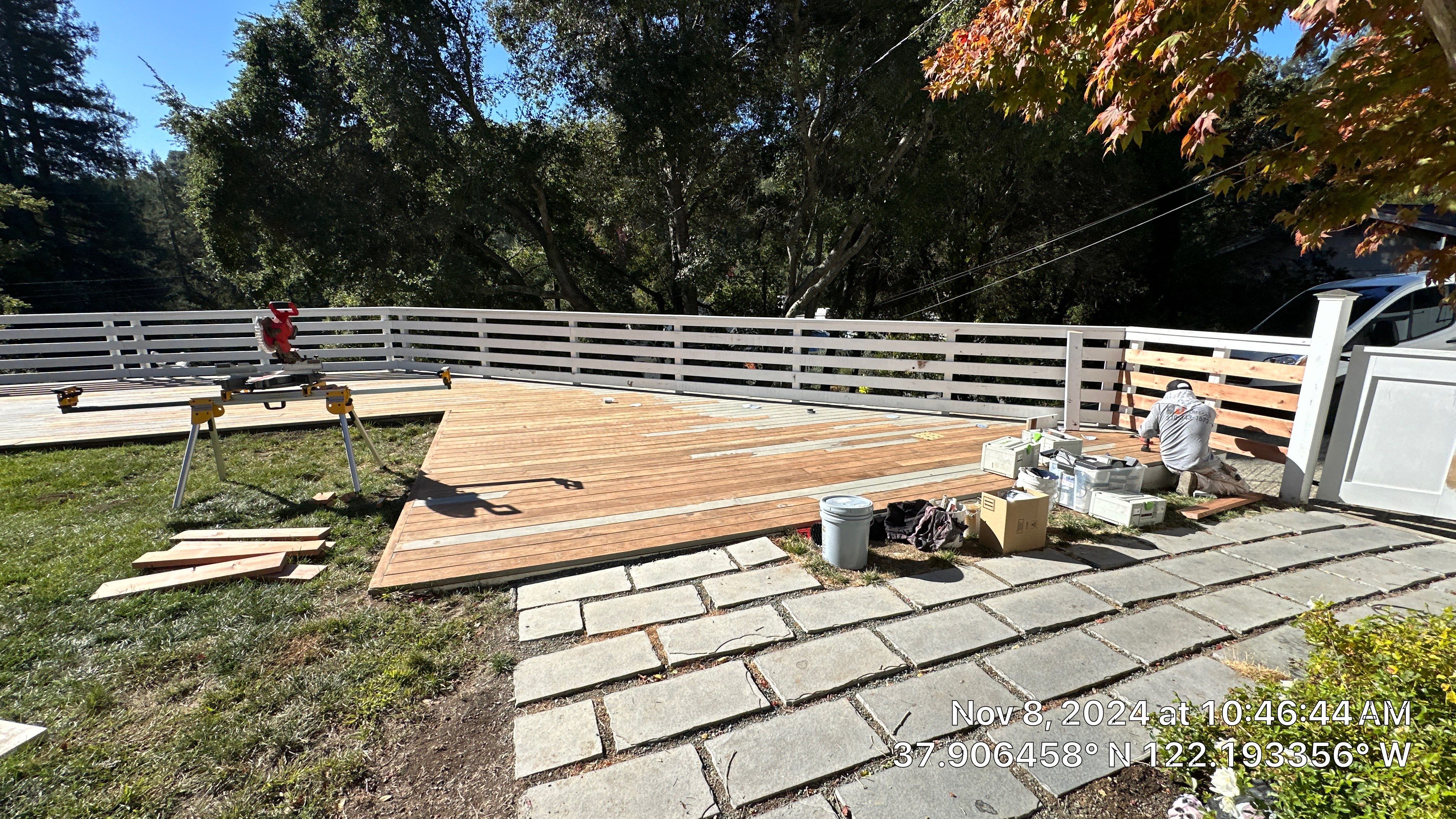 Deck Repaint using Sherwin-Williams by Herrera’s Bay Area Painting inc.