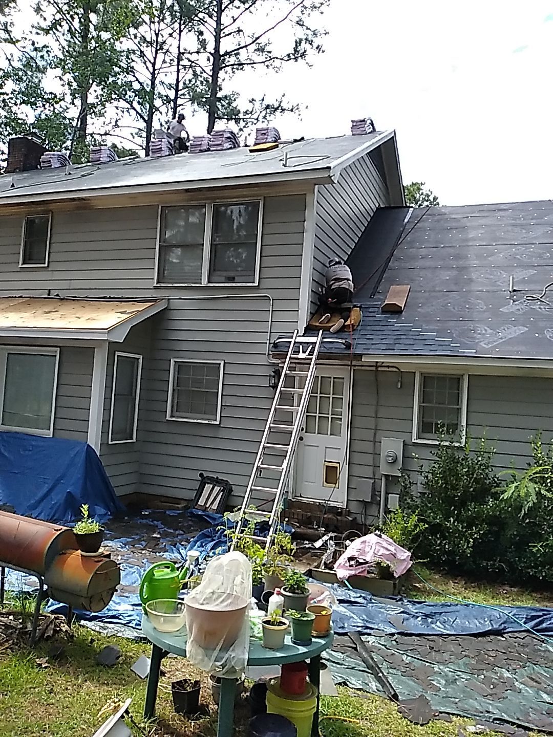 Residential Roofing and Porch Rebuild using Owens Corning Duration Shingles by Indigo State Roofing