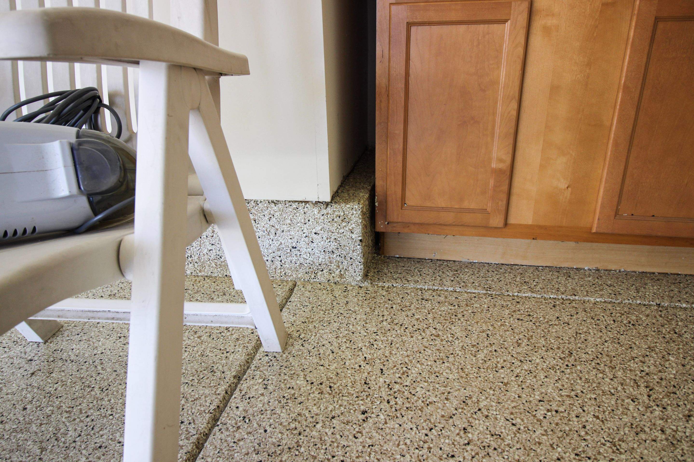 Garage Floor using Driftwood by Your1DayFloor.com