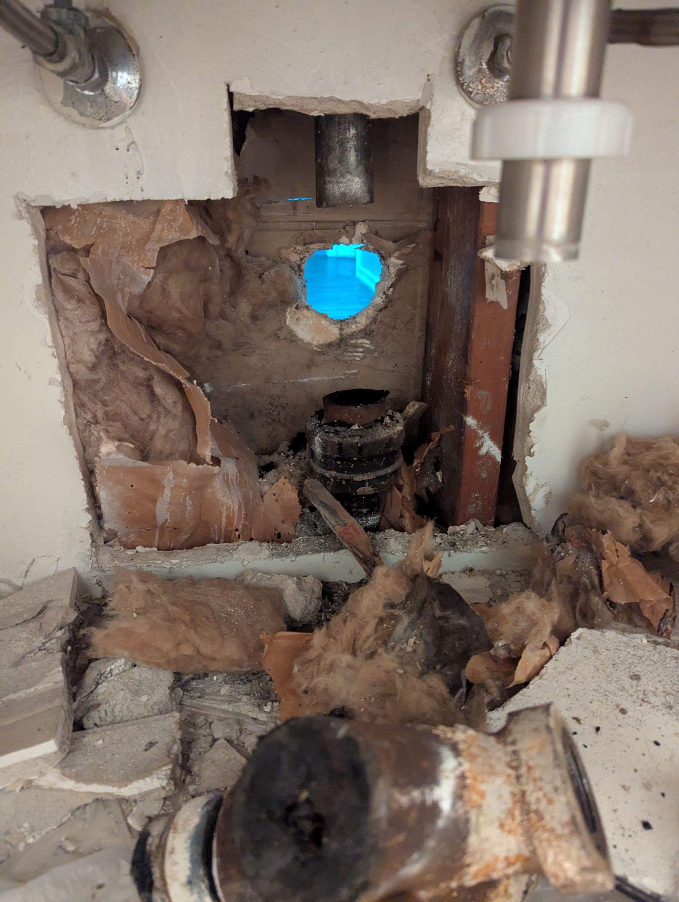 Bathroom sink drain line stoppage and leak by Professional Plumbing Inc 