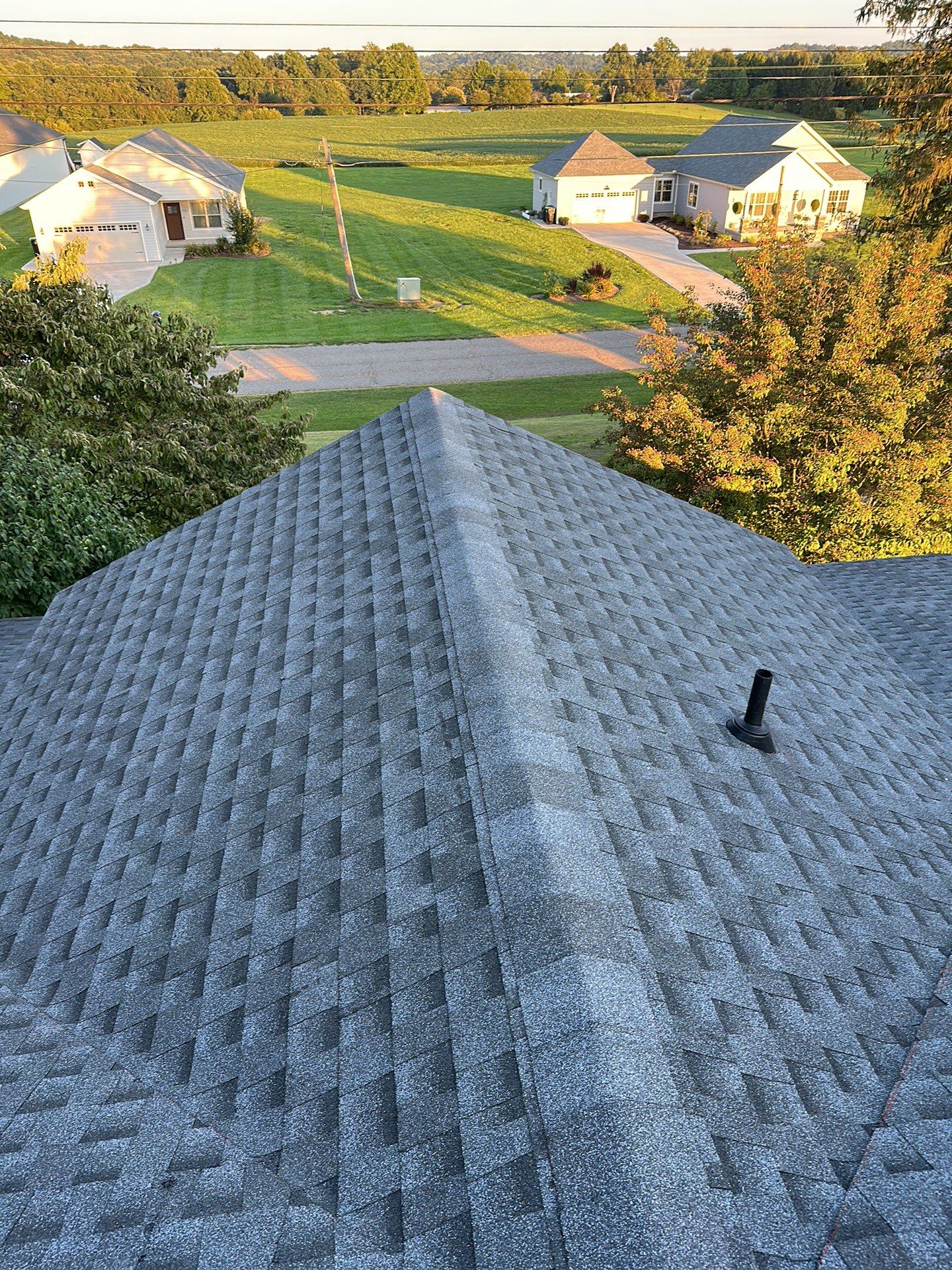 Residential Roofing Installation using GAF Timberline HDZ, Pewter Gray by Rainstoppers Roofing