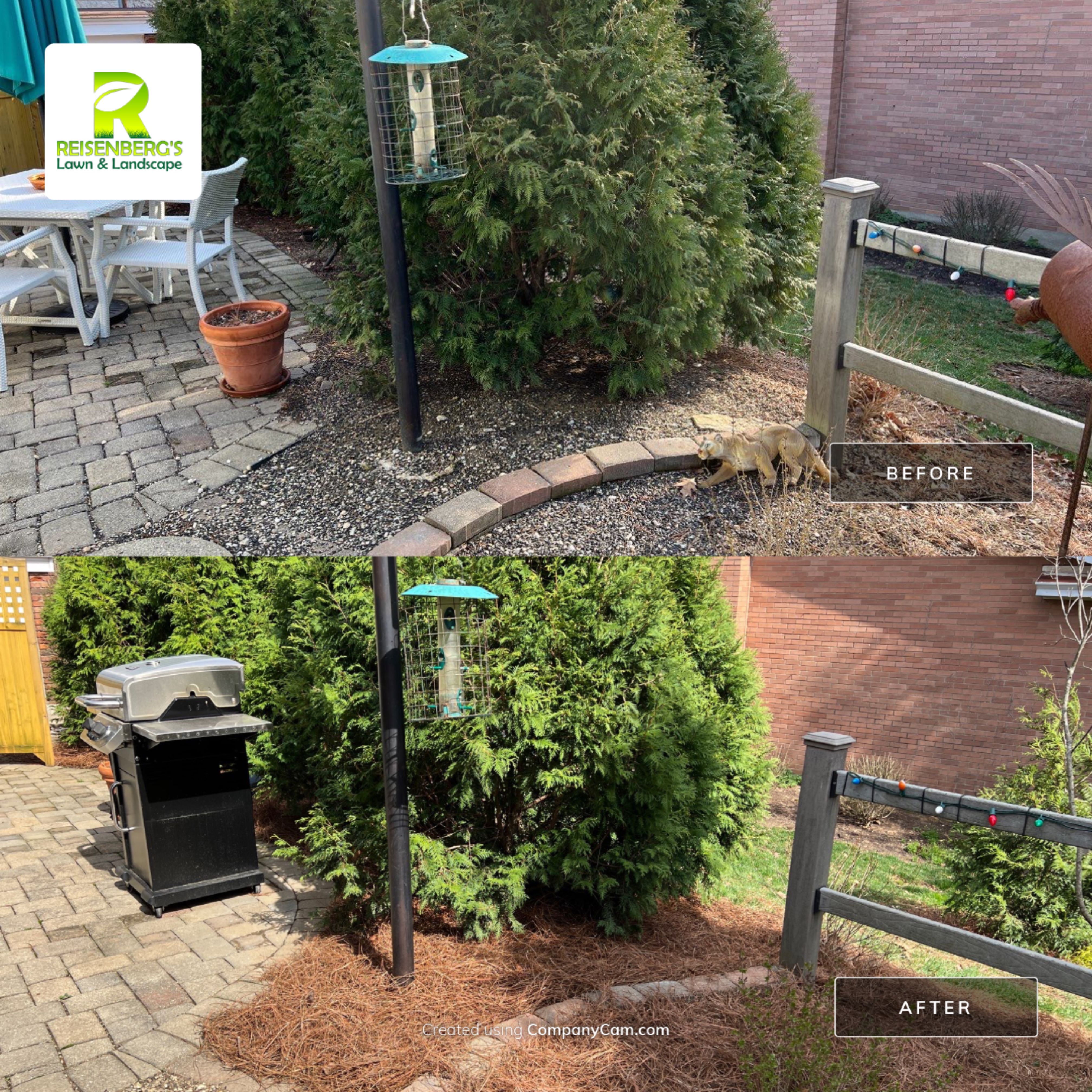 Spring Clean Up & Pine Straw Application by Reisenberg’s Lawn & Landscape, LLC