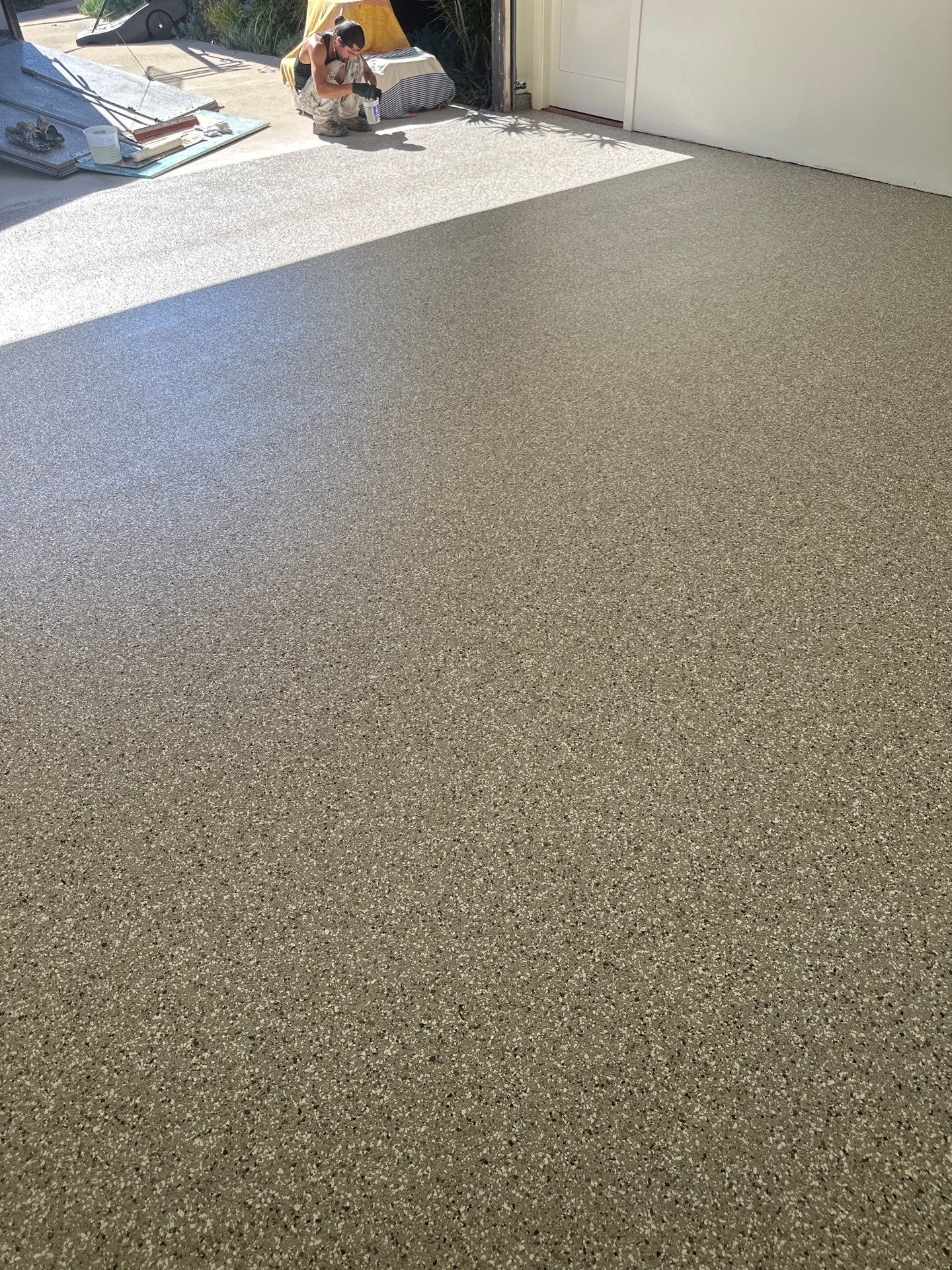 San Luis Obispo Garage Floor Coating Using Simiron Polyurea System by MGP Coatings