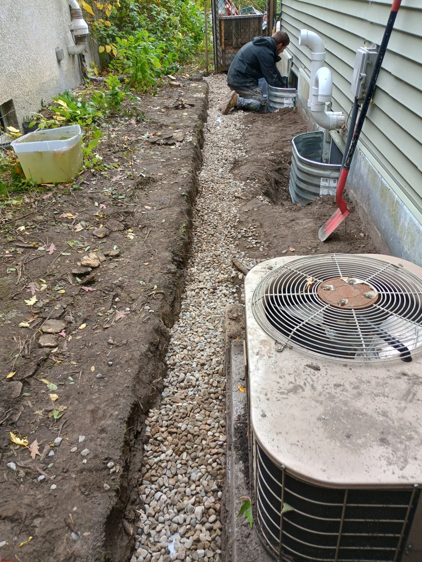 A French Drain for Maya by Waterproofing Northeast