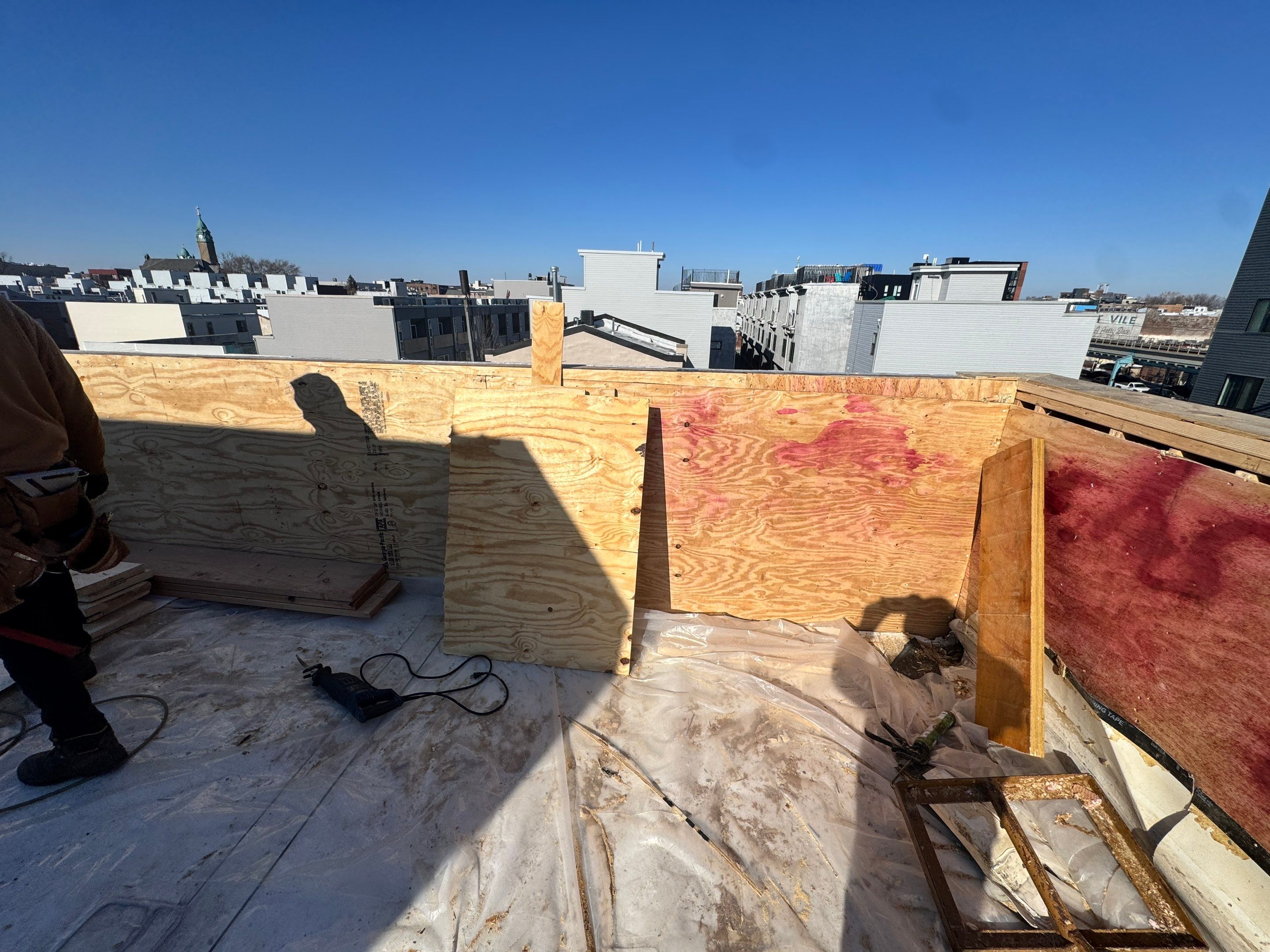 Flat Roof Replacement and Custom Roof Deck Installation in Philadelphia by Hybrid Roofing And Renovations