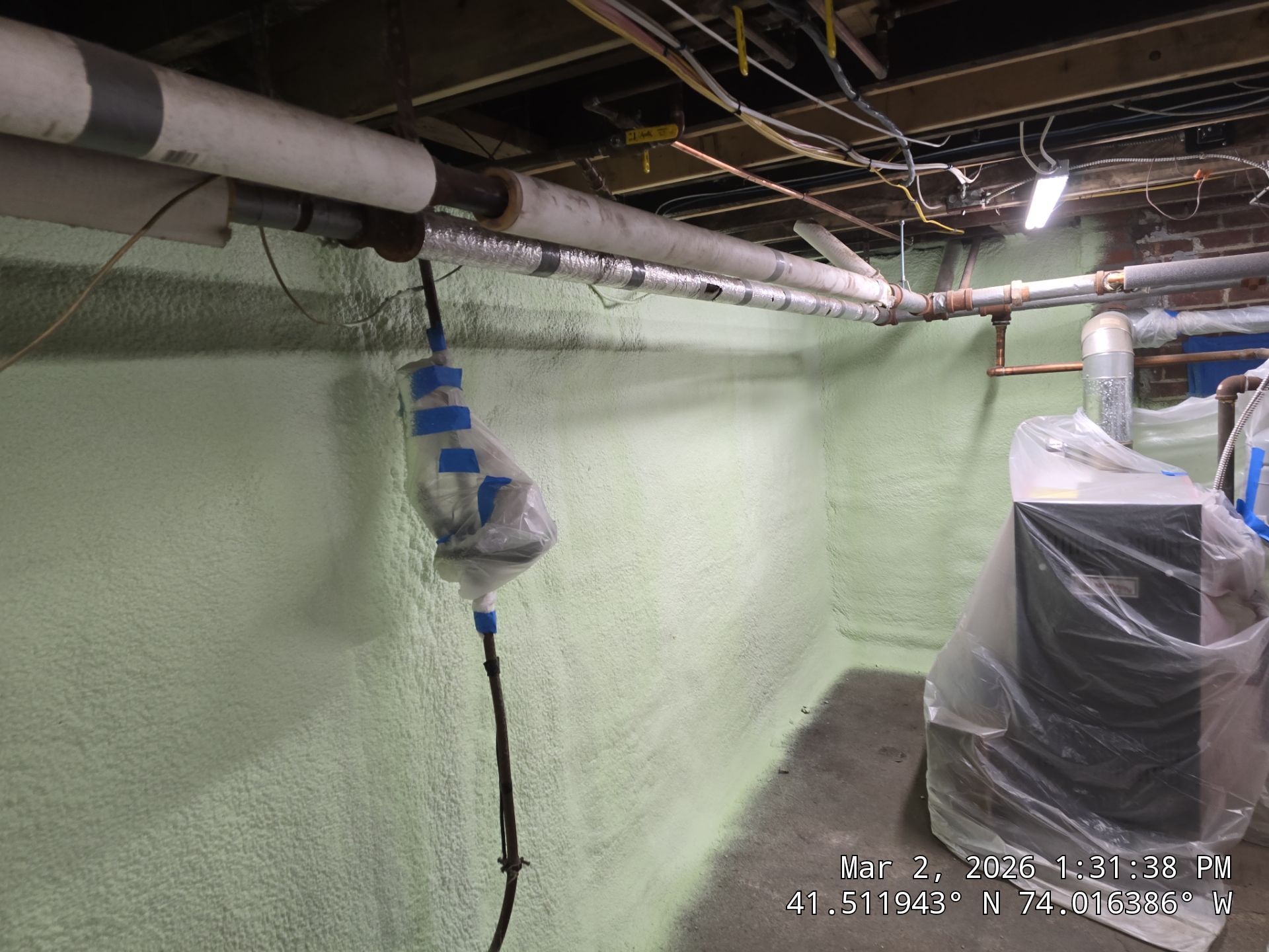 Attic Insulation using open cell spray foam by NYS Foam & Energy
