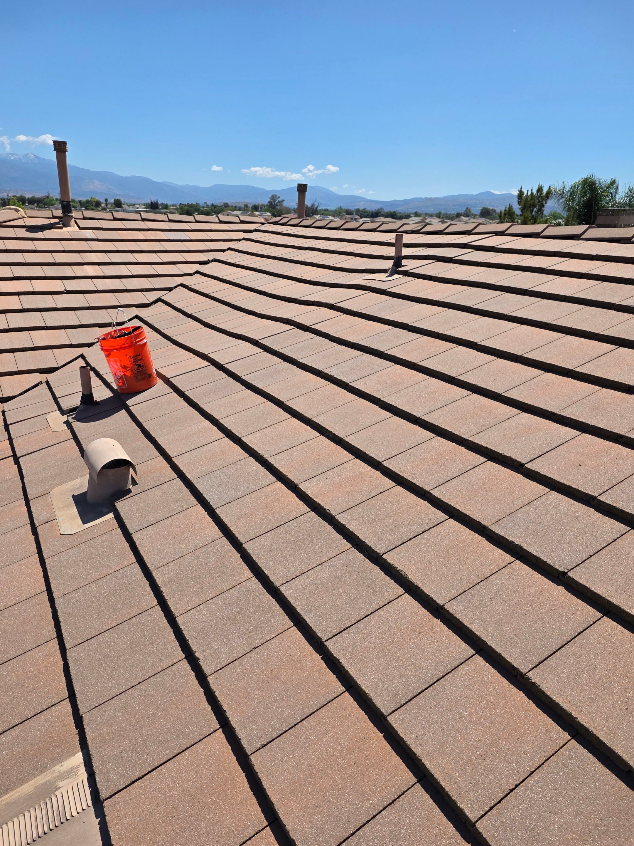 Complete Concrete Tile Roof Replacement and Solar Integration in San Jacinto by Reliable Roofing San Diego Inc.
