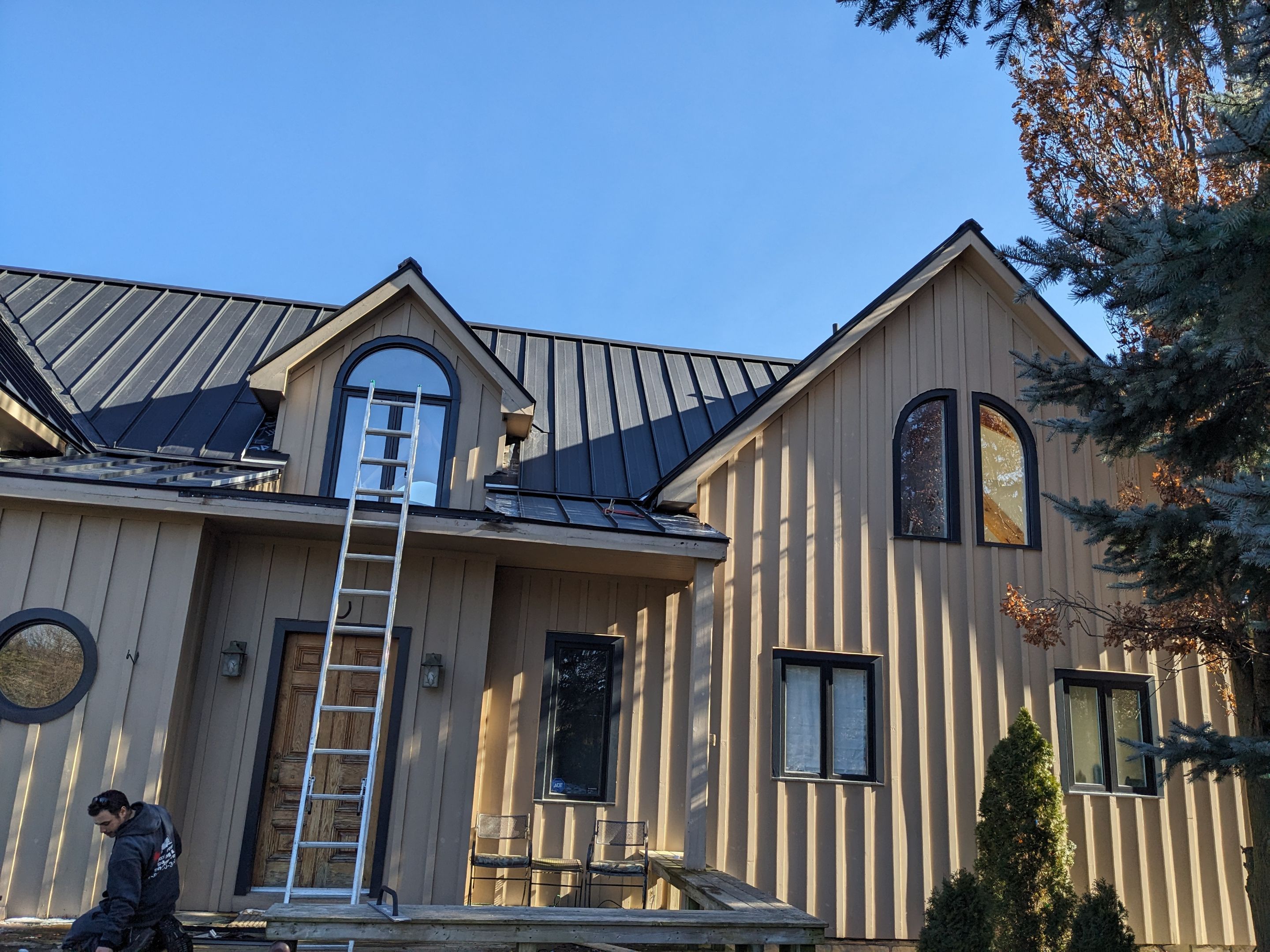 Residential Roofing Installation using 24 Ga Standing Seam Metal by Jay Carter Roofing & Sheet Metal