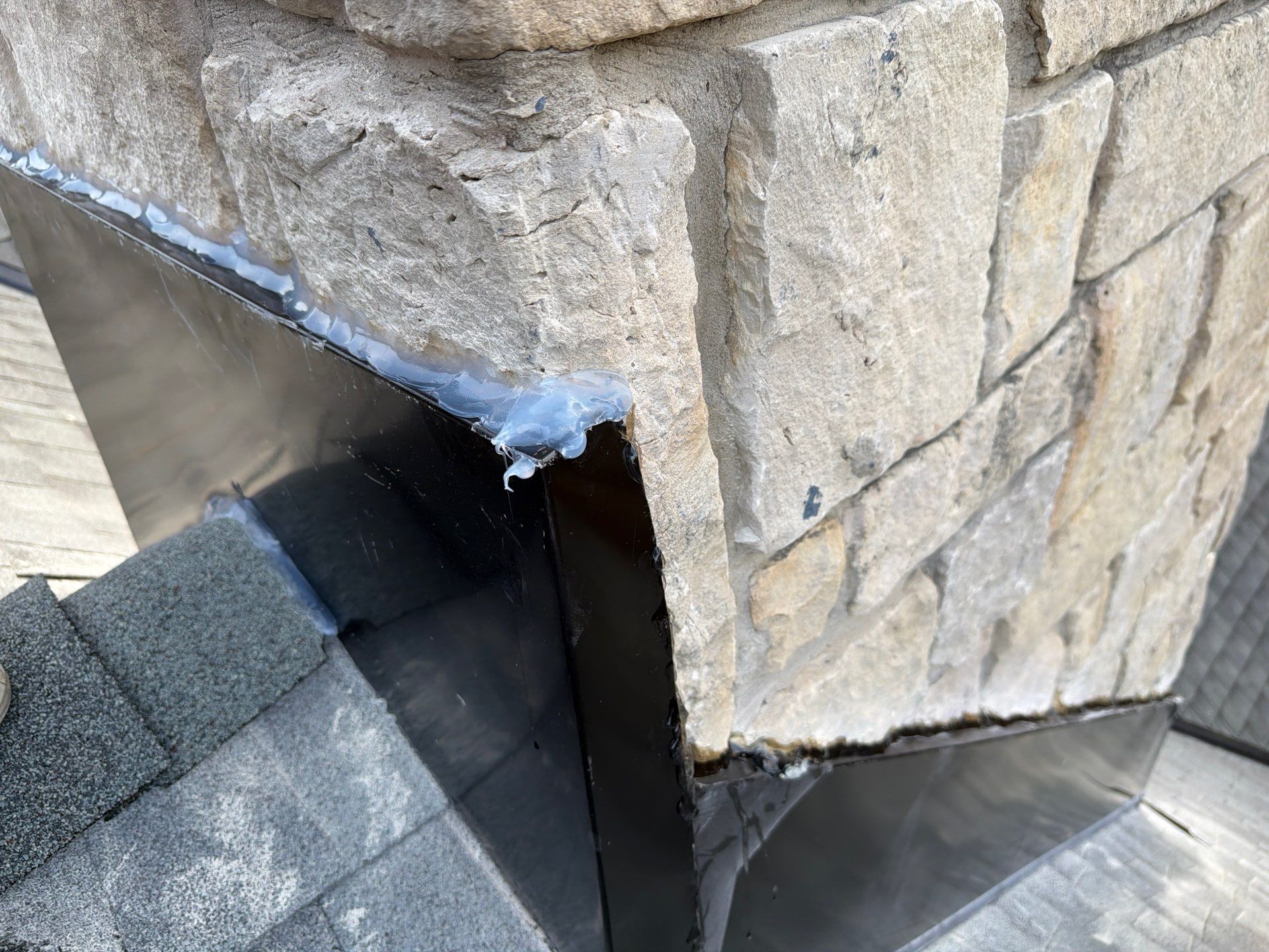chimney flashing repair by McCann's Roofing and Construction