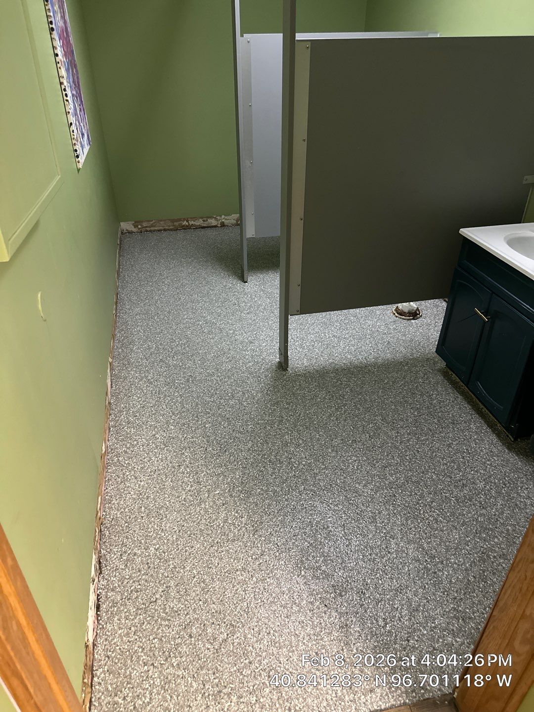 Daycare Kitchen & Bathroom Floor Transformation by Goat Coatings