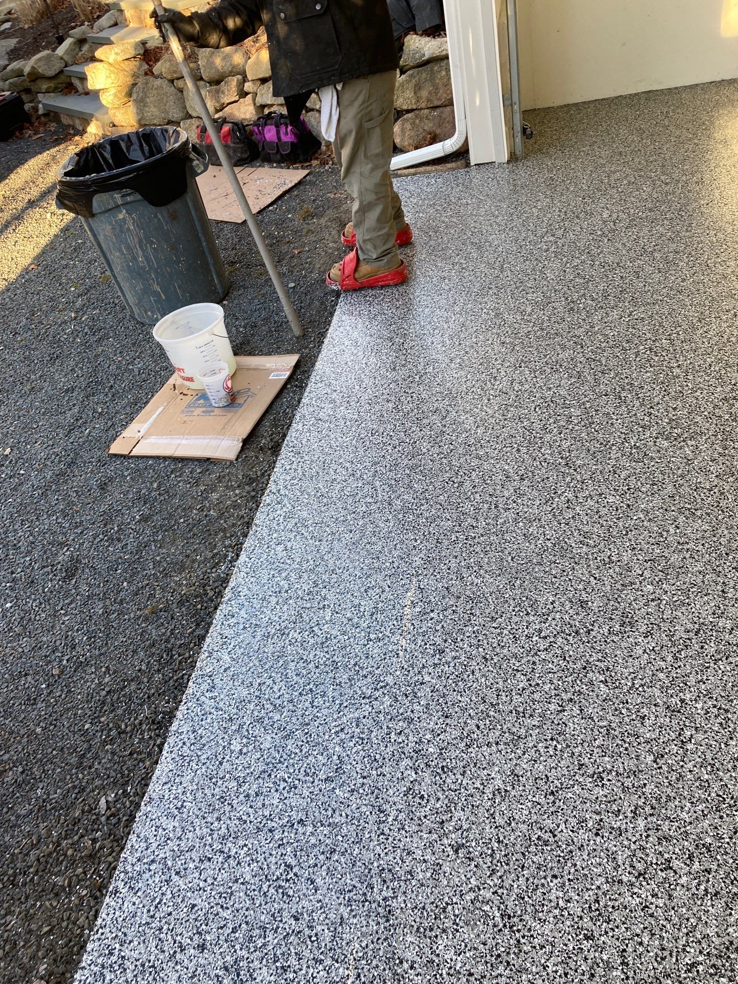 Garage in Mashpee, MA 02649 by Symphony Concrete Coatings