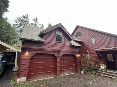 Residential Roof Repair in Progress in Bainbridge Island, WA