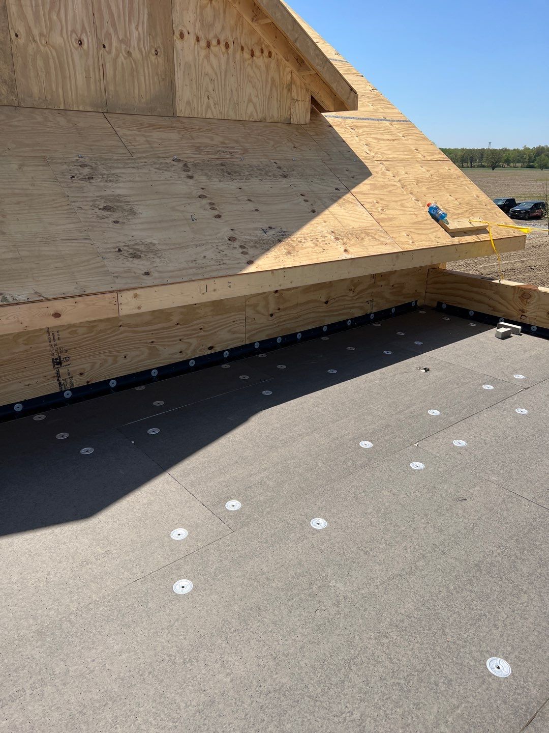 Commercial Roofing Installation using 60 mil rubber roof  by Nitro Roofing and Construction