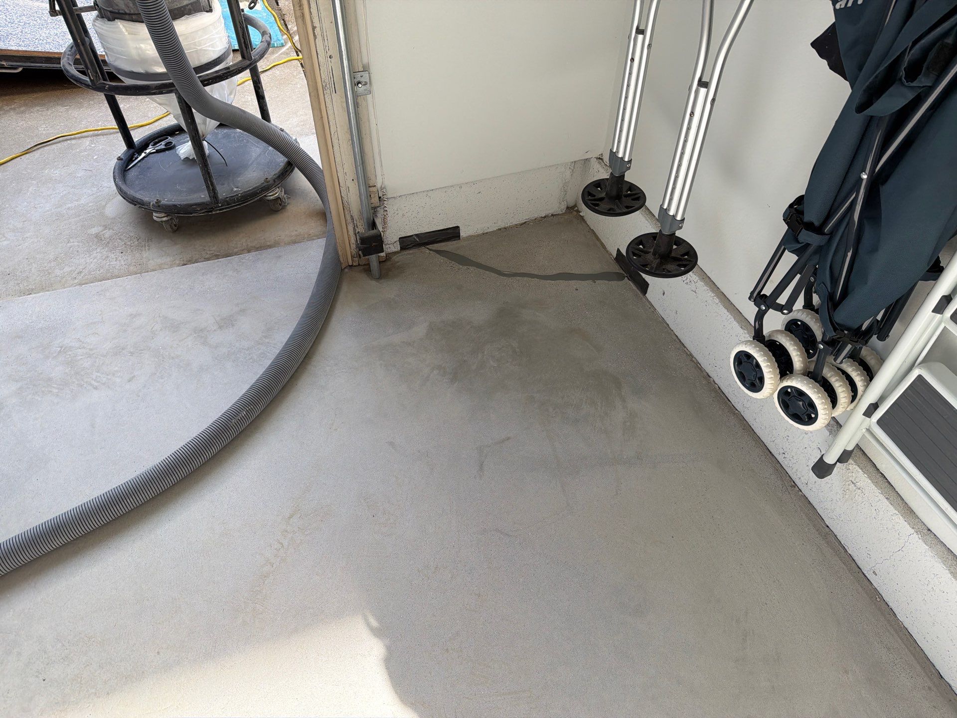 Morro Bay Garage Floor Transformation With Simiron Feather Gray Epoxy by MGP Coatings