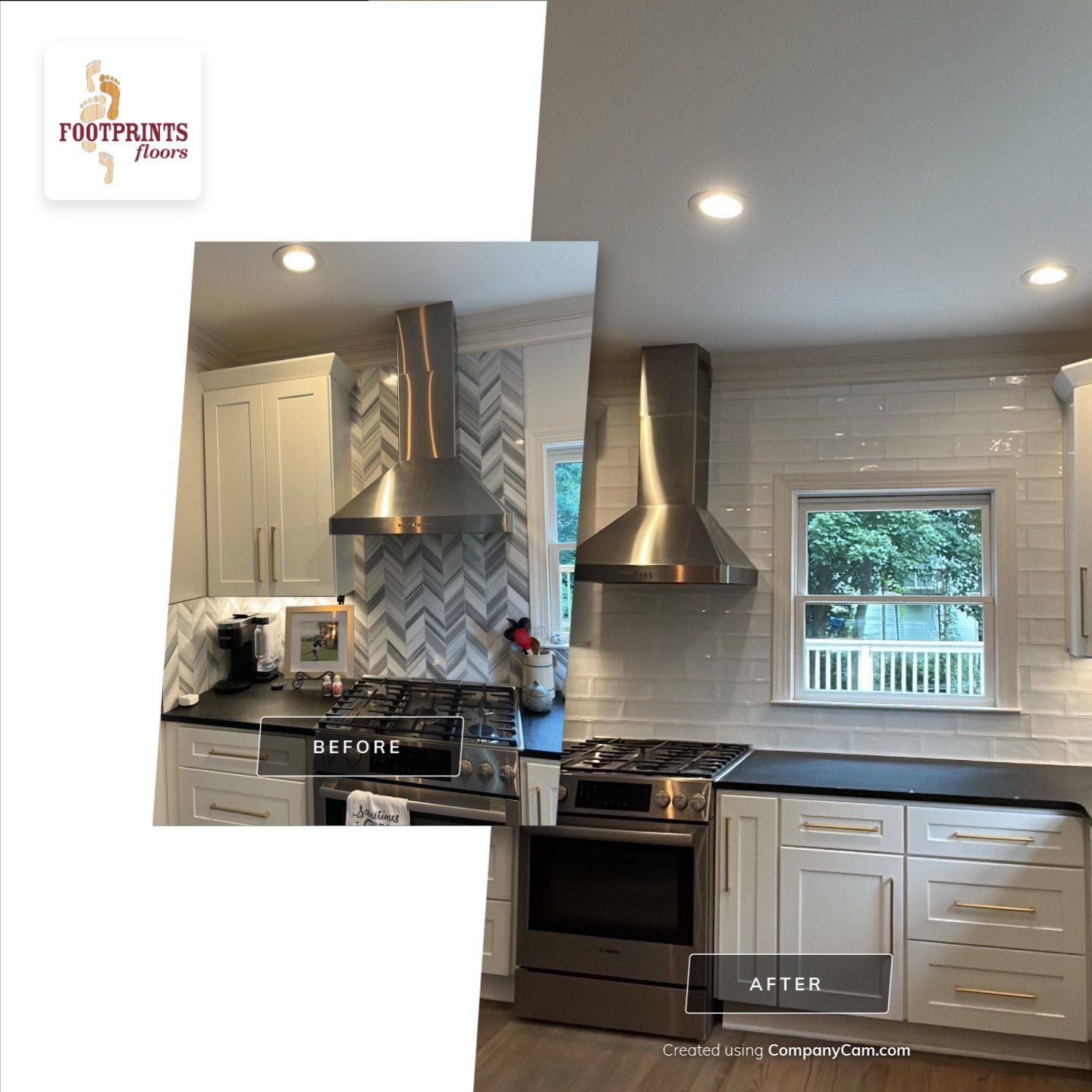Tile Backsplash by Footprints Floors of East Atlanta