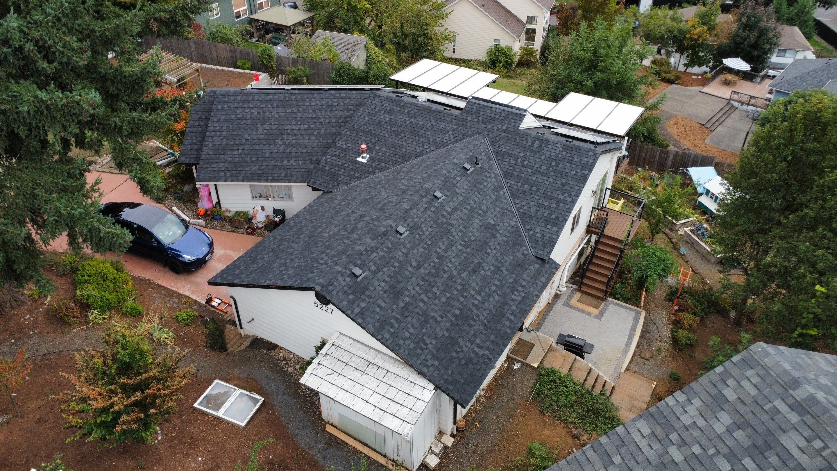 Granite Black Residential Roof Replacement by Orezona Building & Roofing Company, Inc.