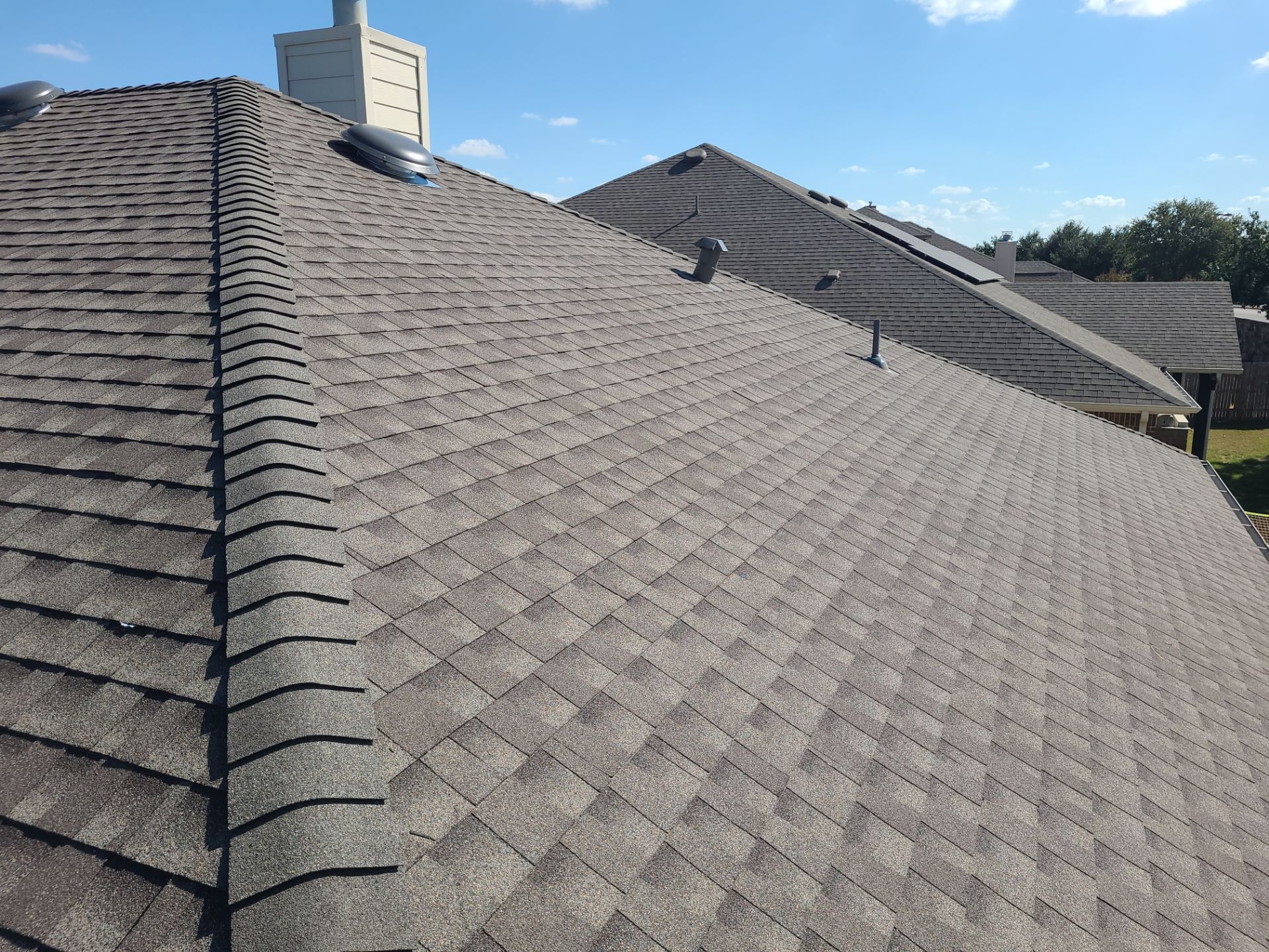 GAF Timberline HDZ with Z-Ridge, weathered wood by Oakwood Roofing and Construction, LLC