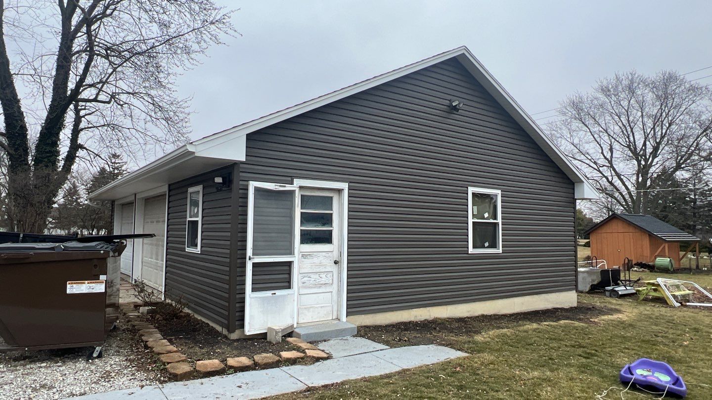 Residential fascia replacement using Exterior Portfolio 4.5 DL - Peppercorn by Nitro Roofing and Construction