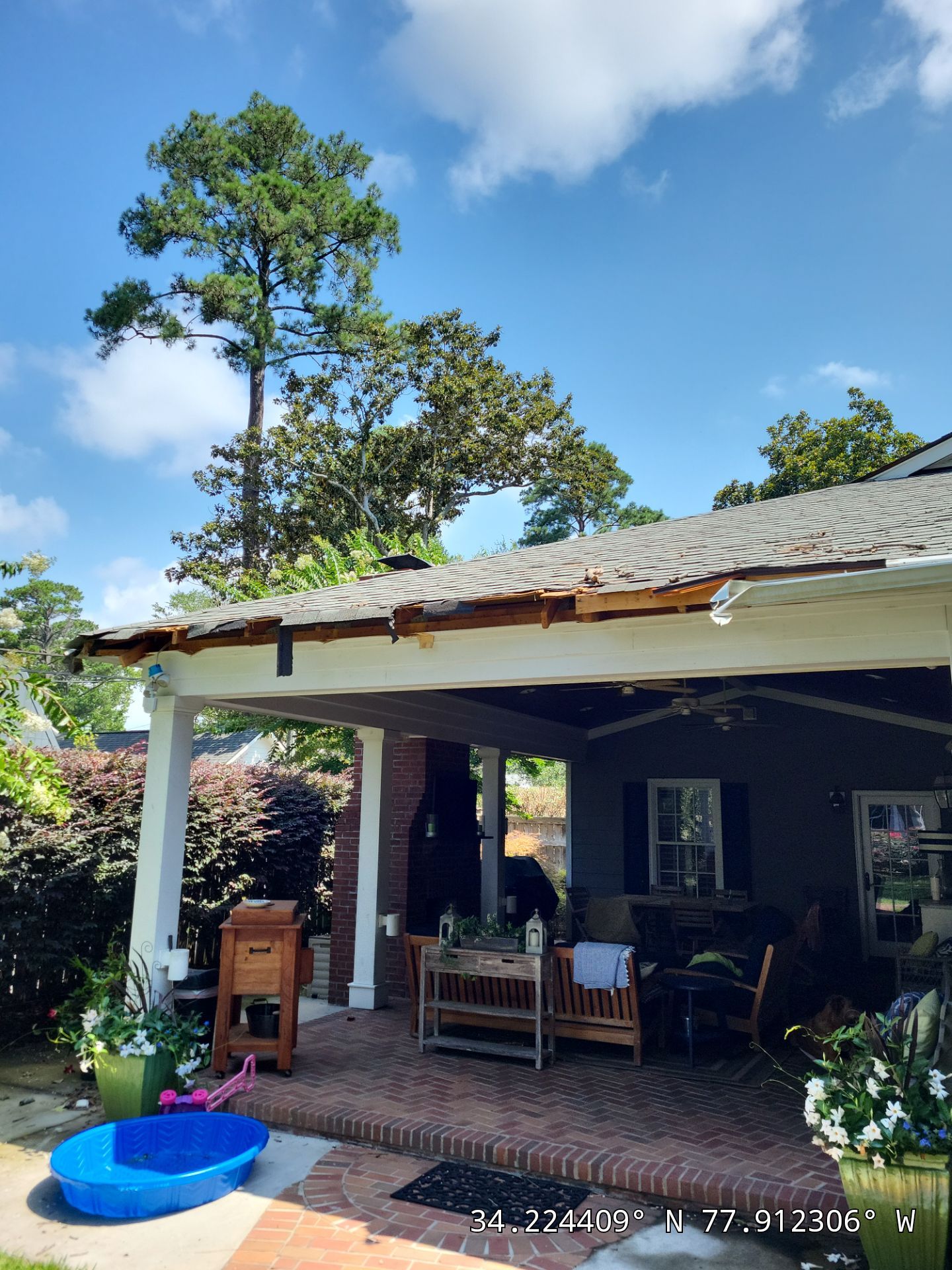 Storm Damage Insurance Claim Roof Replacement in Wilmington, NC Using CertainTeed by RGR Construction and Roofing, LLC