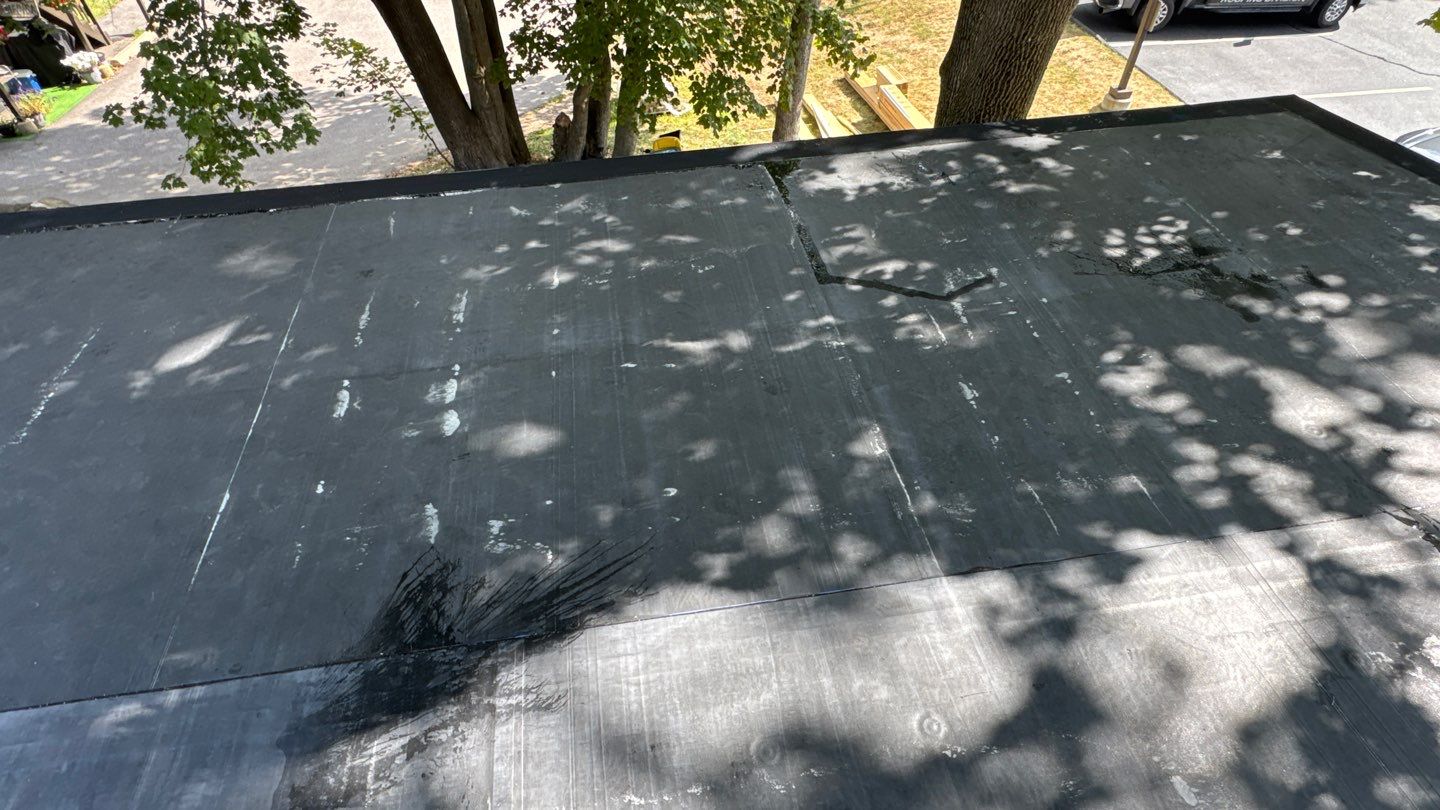 EPDM Flat Roof Installation with ISO Board on Existing Structure by Sensible Home Solutions