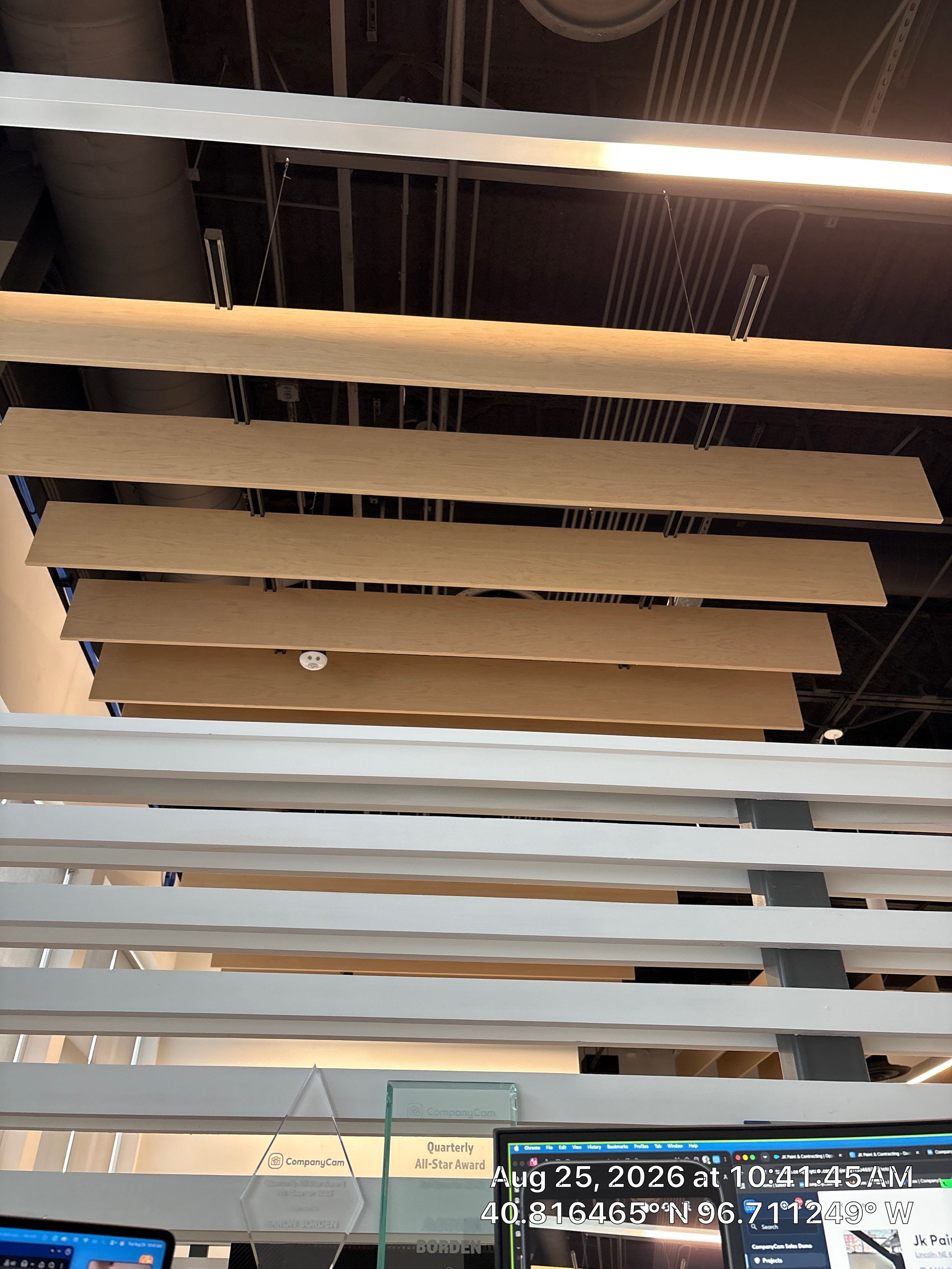 Modern Office Interior Painting and Industrial Ceiling Updates in Lincoln by CompanyCam Sales Demo