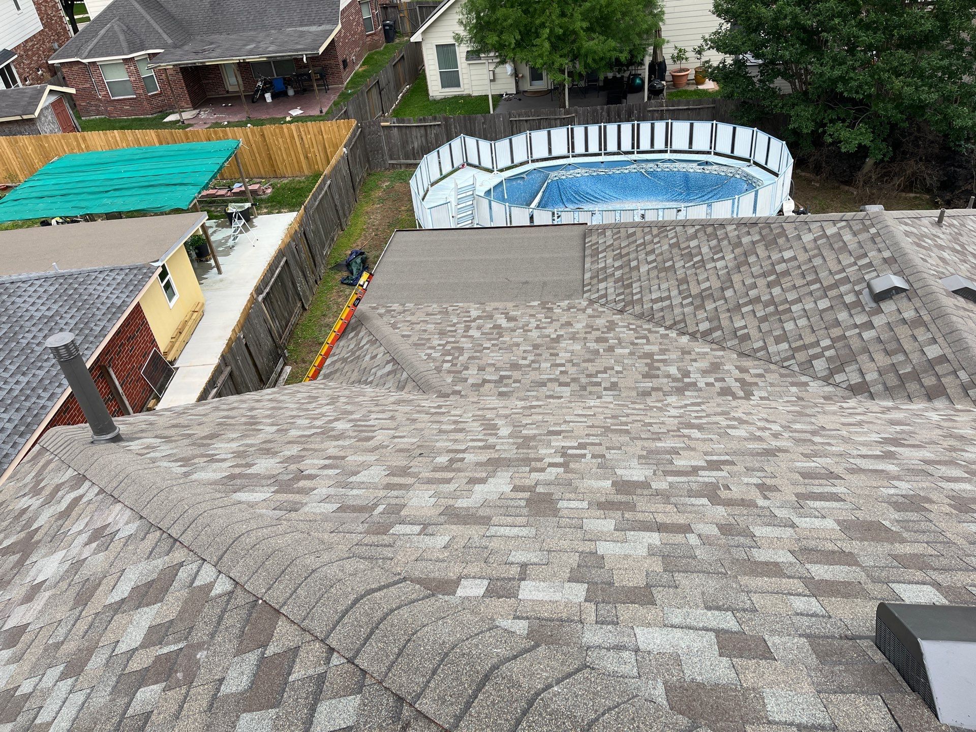 Residential Roofing Installation using Owen's Corning Duration (Lifetime) Shingles by Roof Repair Company