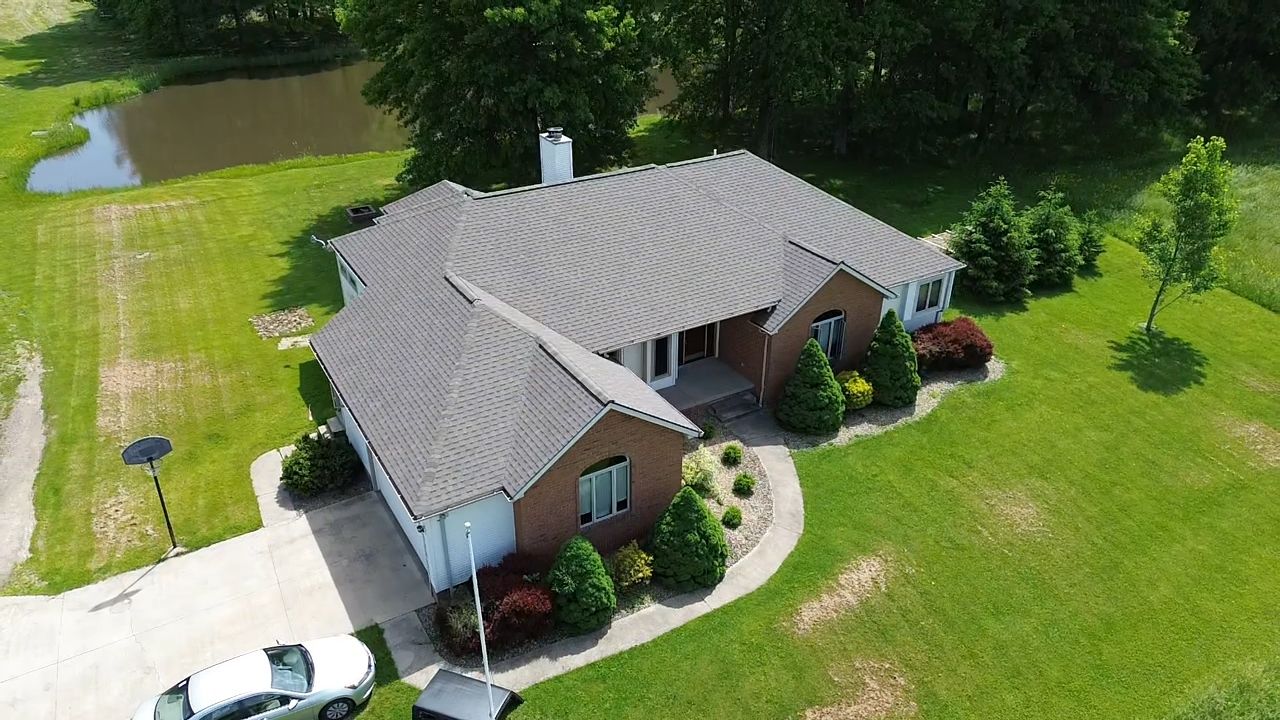 Atlas Pinnacle, Color, Weathered Wood, Drip Edge, Color, Royal Brown by Eagle Eye Roofing
