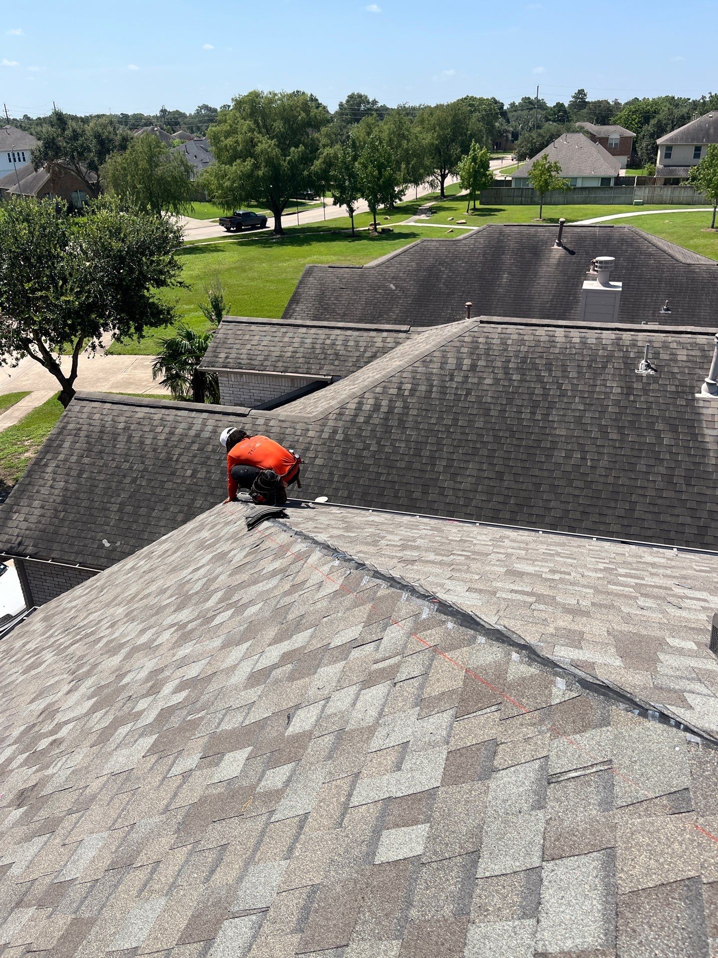 Residential Roofing Installation using Owen's Corning Duration (Lifetime) Shingles by Roof Repair Company
