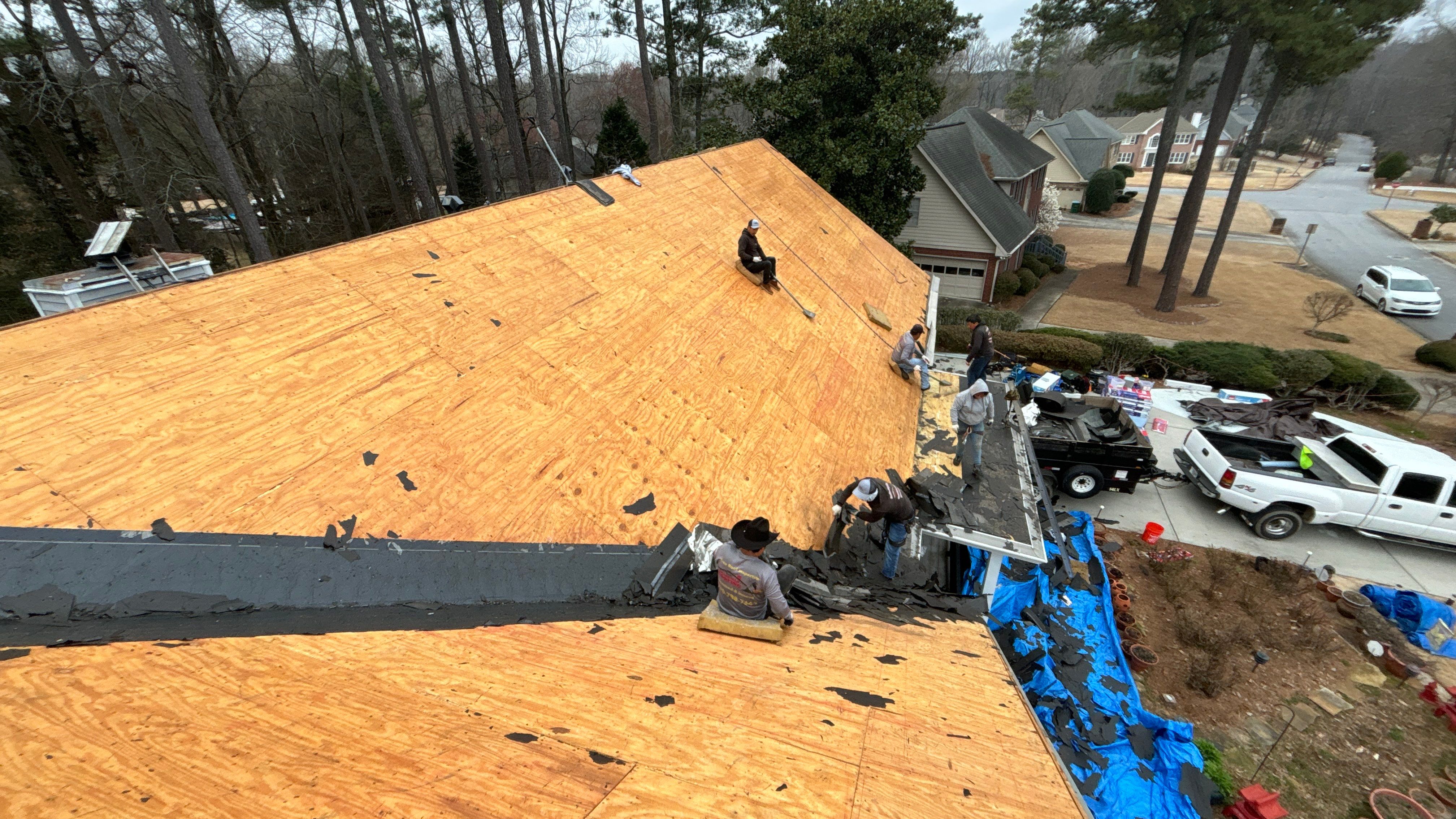 Roof Replacement Gutters & Downspouts by Deerfield Roofing LLC