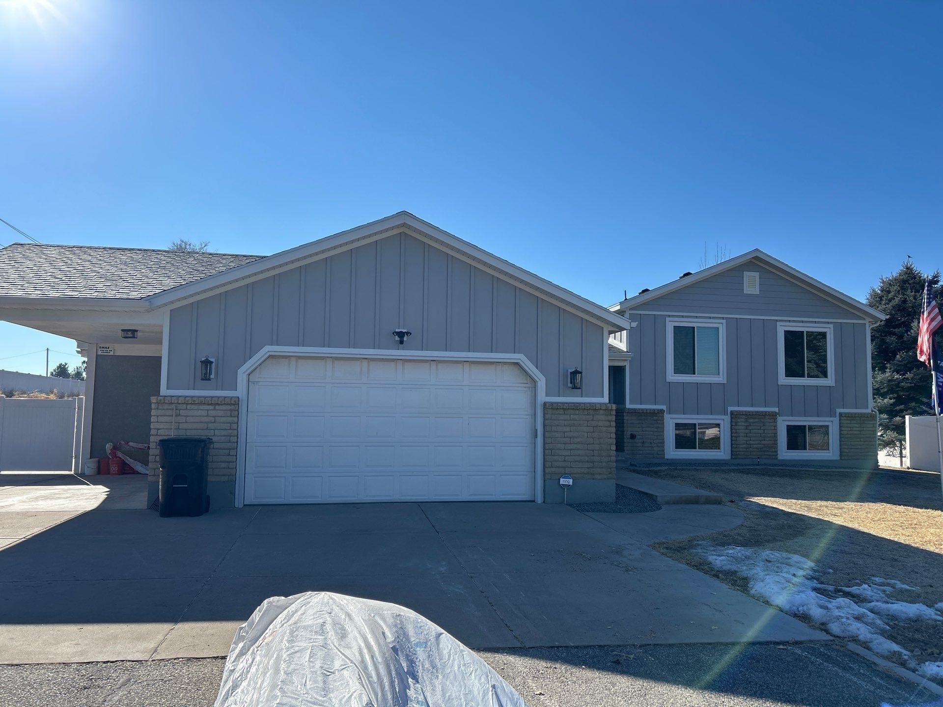 Ogden | Thermal Hardie Upgrade with Mixed Profiles | Pearl Gray by Ideal Siding Utah