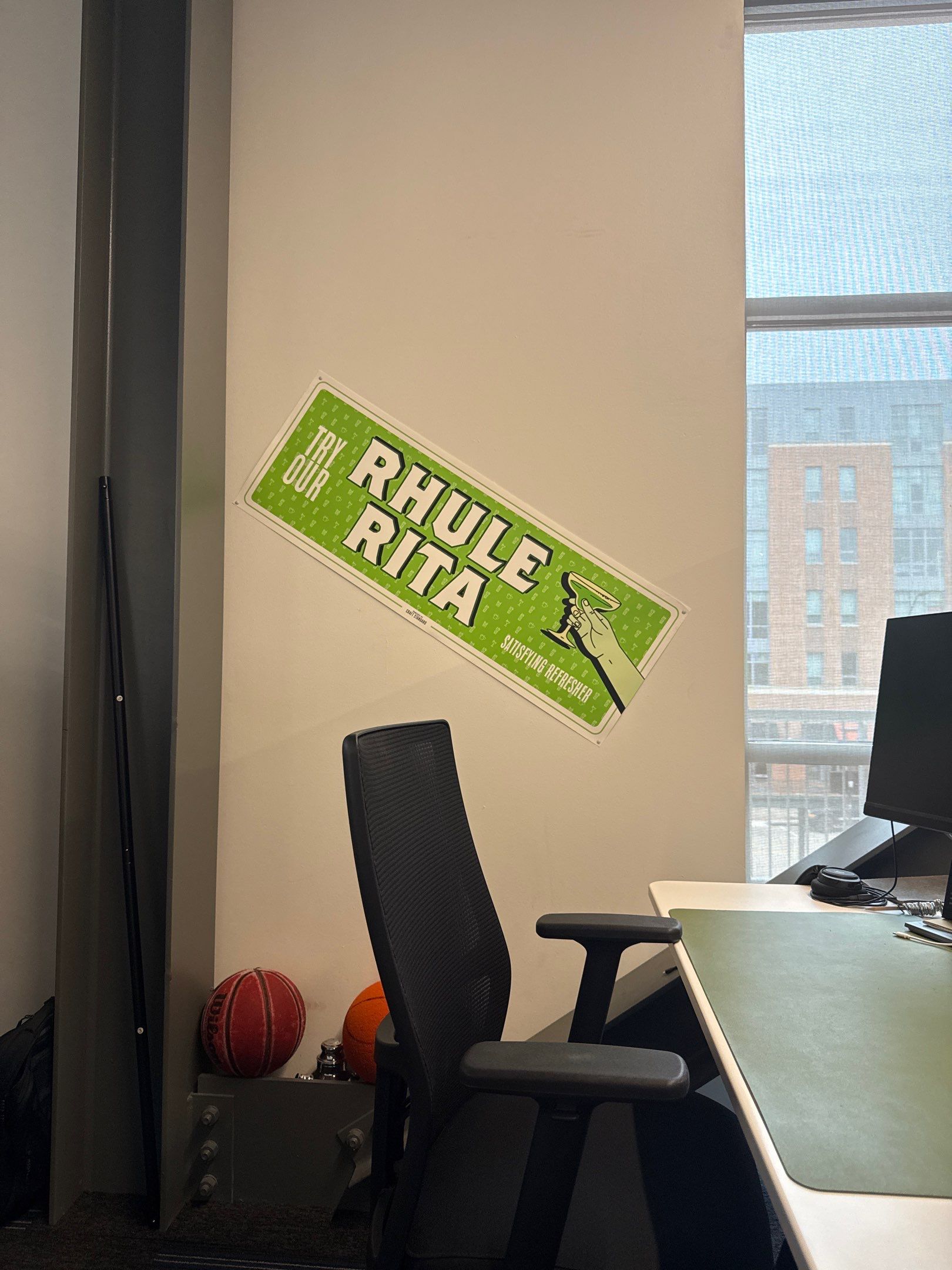 Modern Office Interior Renovation and Acoustic Baffle Installation by CompanyCam Sales Demo