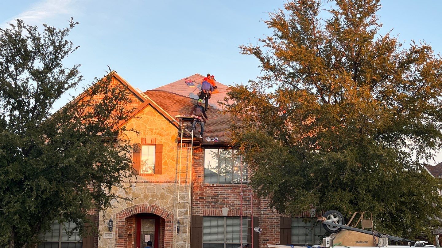Storm Roof Damage Replacement in Frisco by First United Roofing & Construction