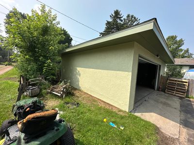 Garage fire claim. Brainerd, Minnesota