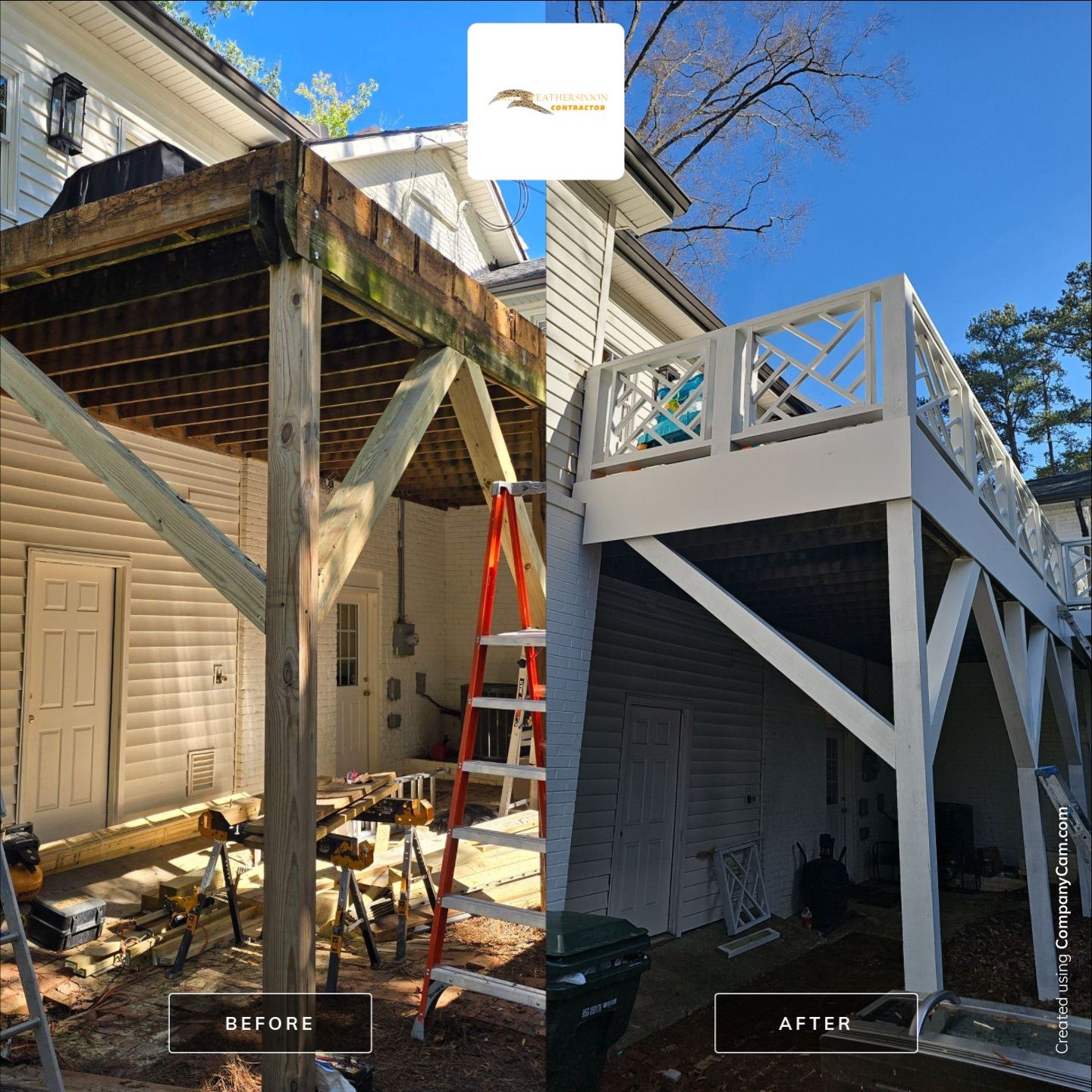 Custom Railings, Deck Support Installation, and Professional Deck Painting by Billy Weatherspoon Contractor