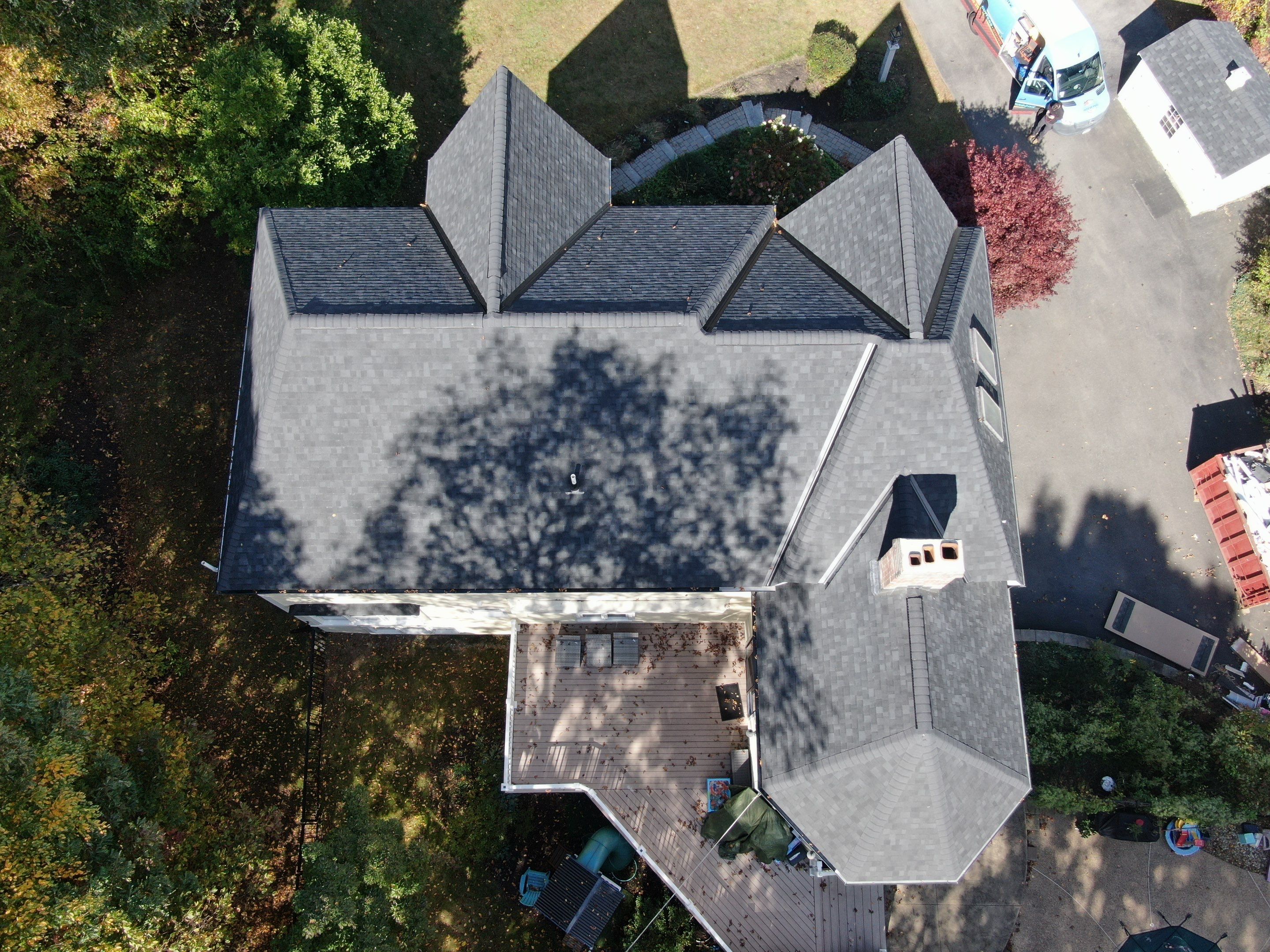New Roof, Skylights, and Metal Accent Roof Installation in Groton by Mighty Dog Roofing of Greater Middlesex County