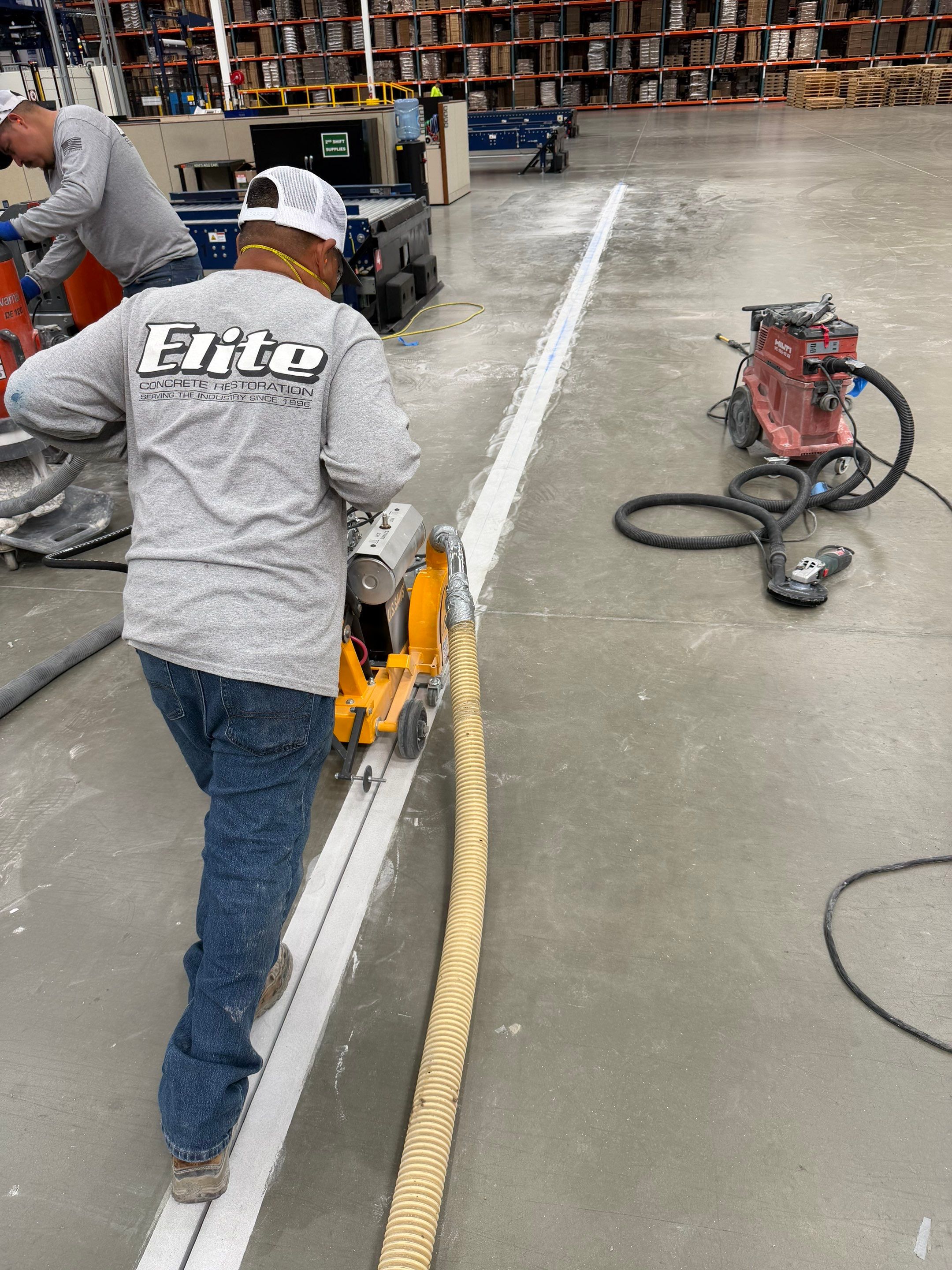 ULINE Stabilization of Deflecting Concrete Floor Panels in Ontario by Elite Concrete Restoration