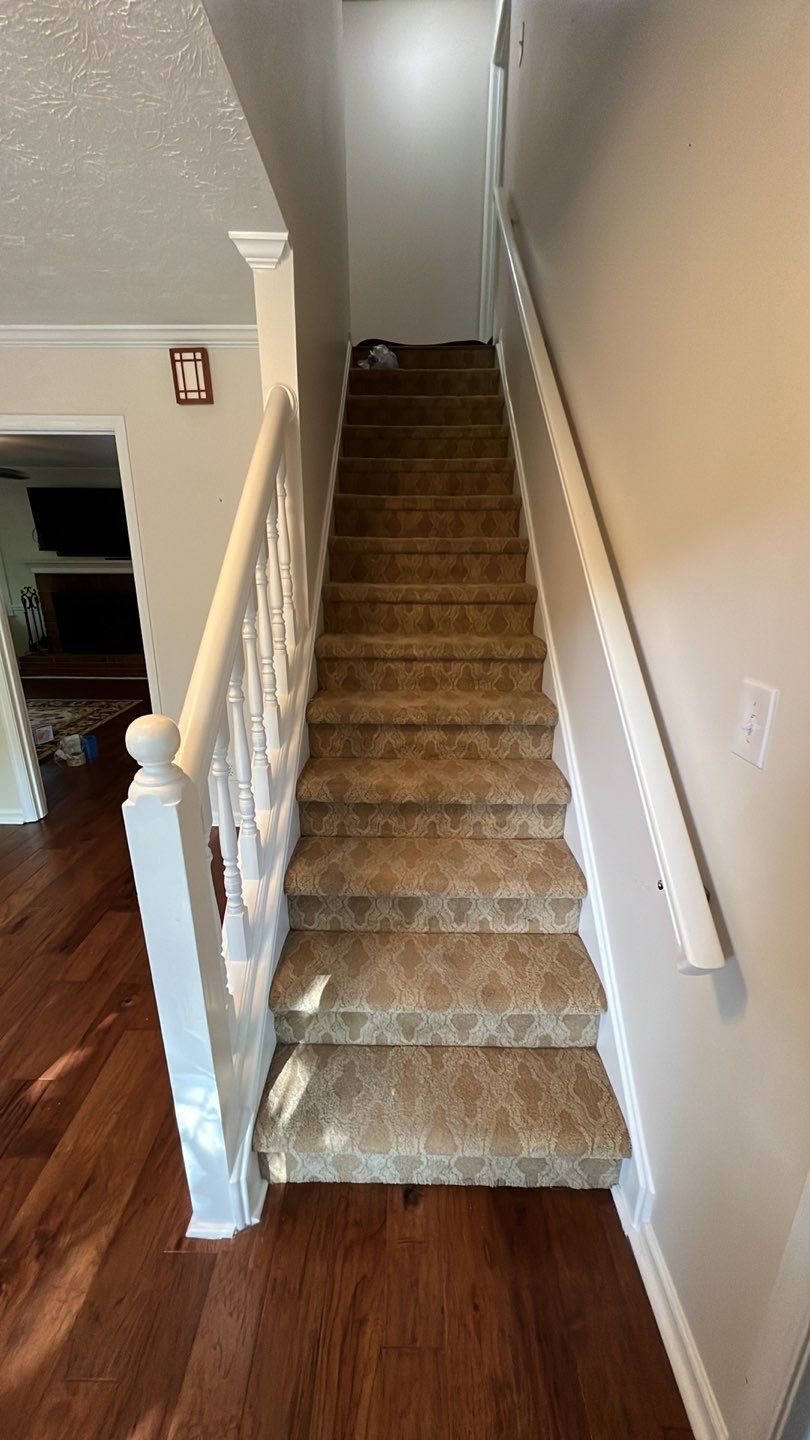 Dark Hardwood Floor Installation and Interior Painting in Marietta by Swift Home Renovations