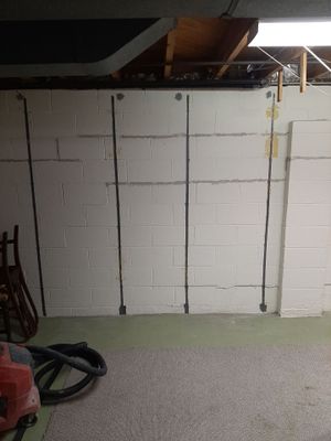 Wall Straightening and Reinforcement using Embedded Fiber Reinforcement