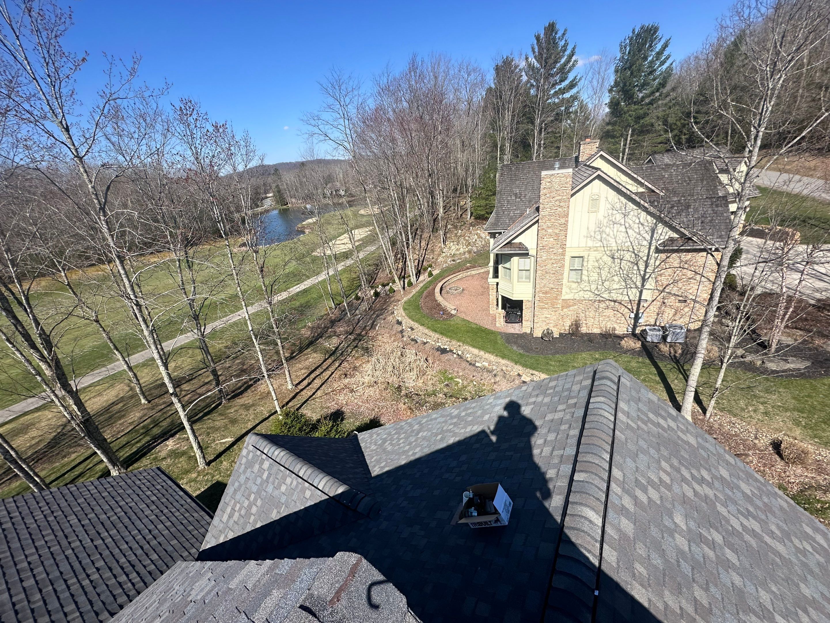 Residential Roofing Installation using certainteed Landmark Shingles by Fahey Roofing + Contracting