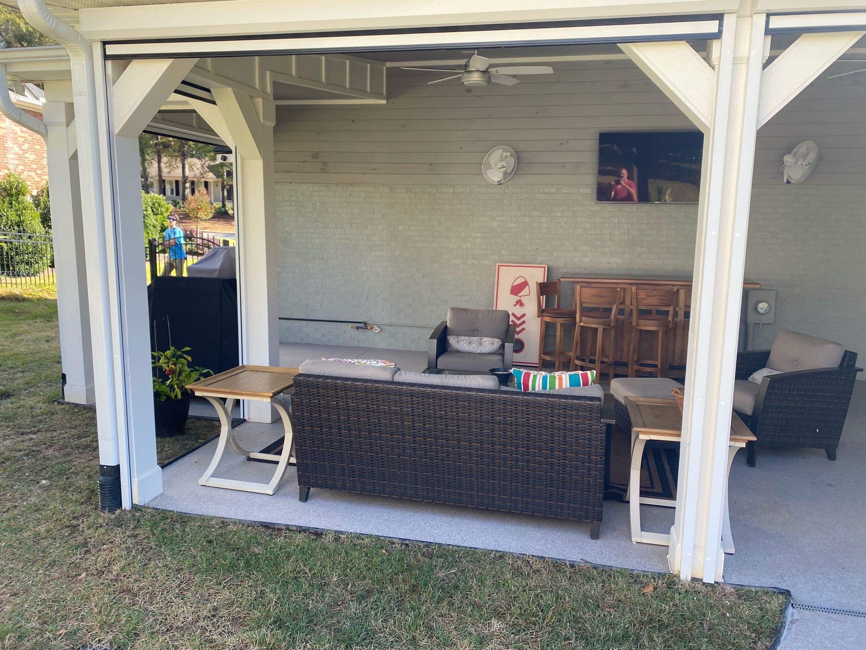 Patio Shades and Interior shade by Southern Traditions Window Fashions