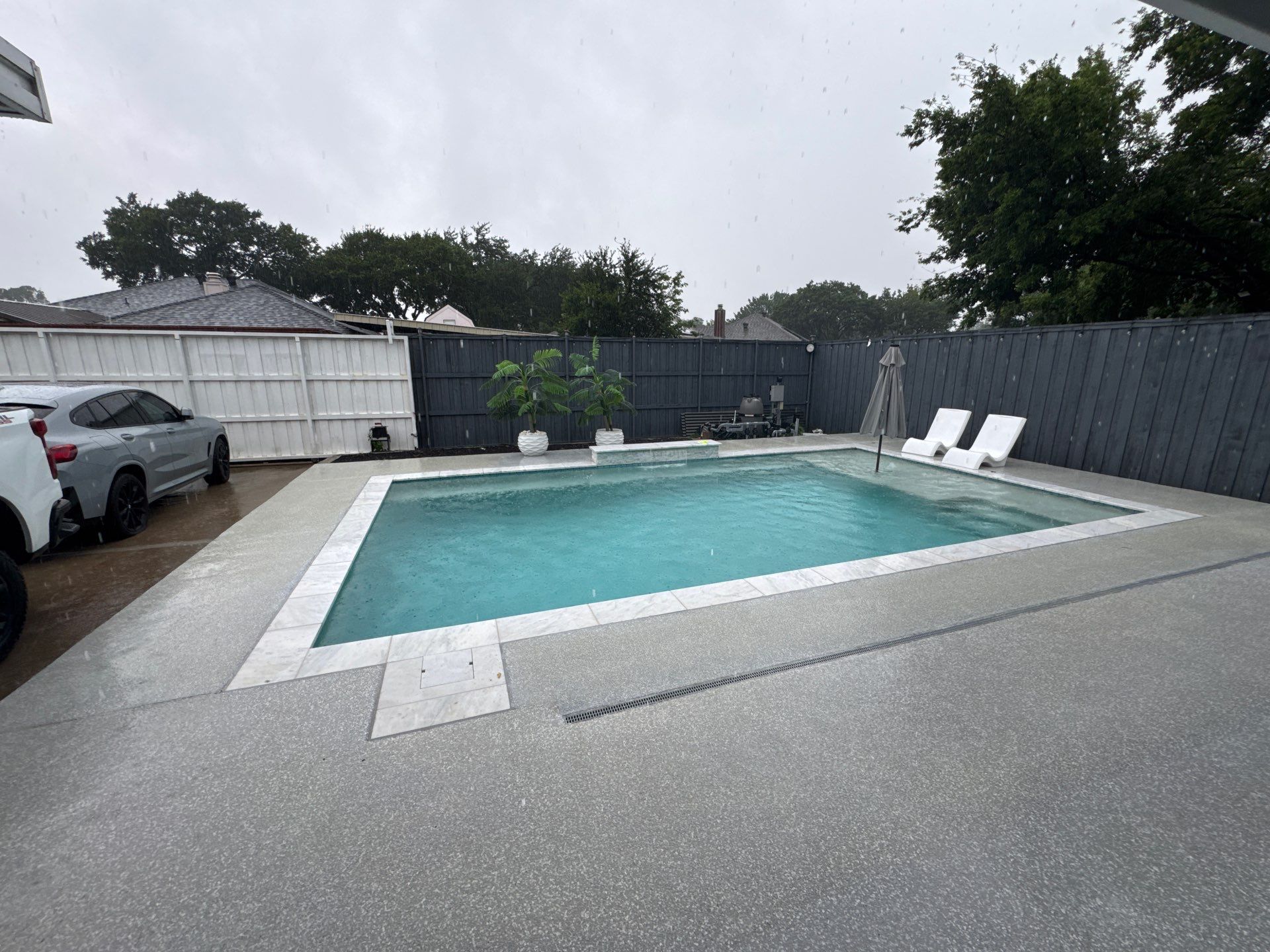 Sleek Modern Geometric Pool by Pinnacle Pools and Spas - DFW
