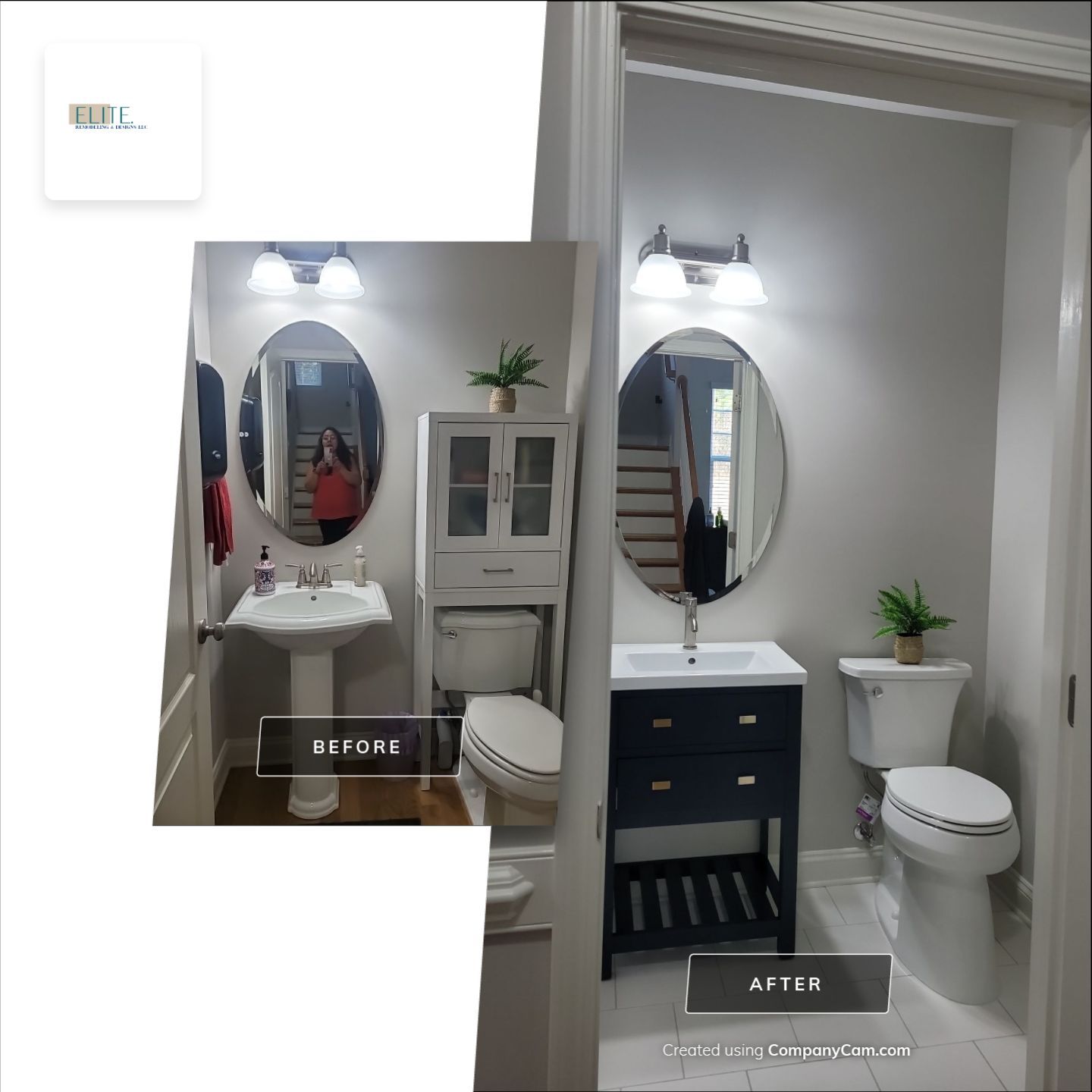 A Pathway to Possibility – Turning a Half Bath into a Full Retreat in Holly Springs by Elite Remodeling and Design LLC